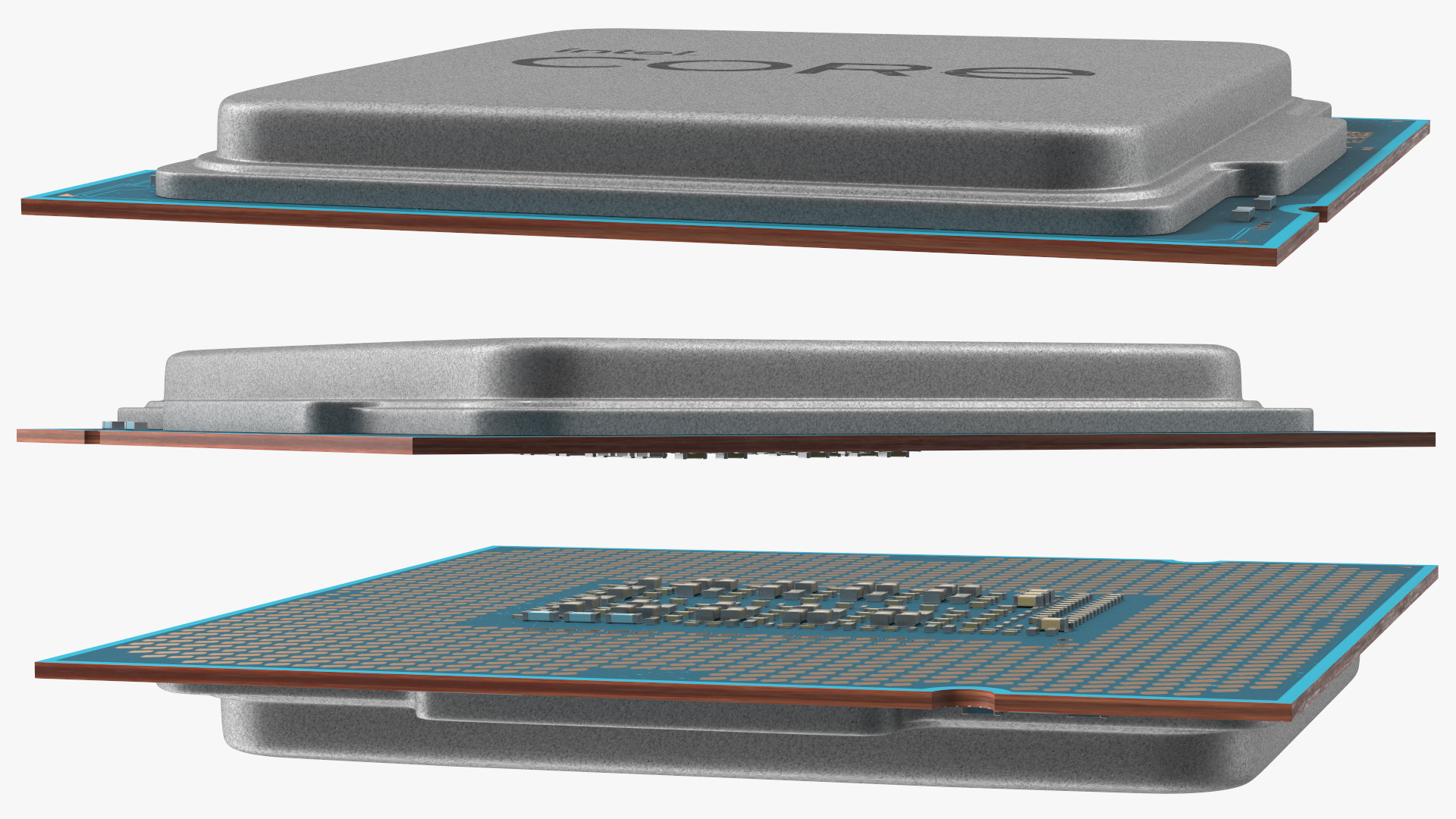 3D Intel Core LGA Package CPU
