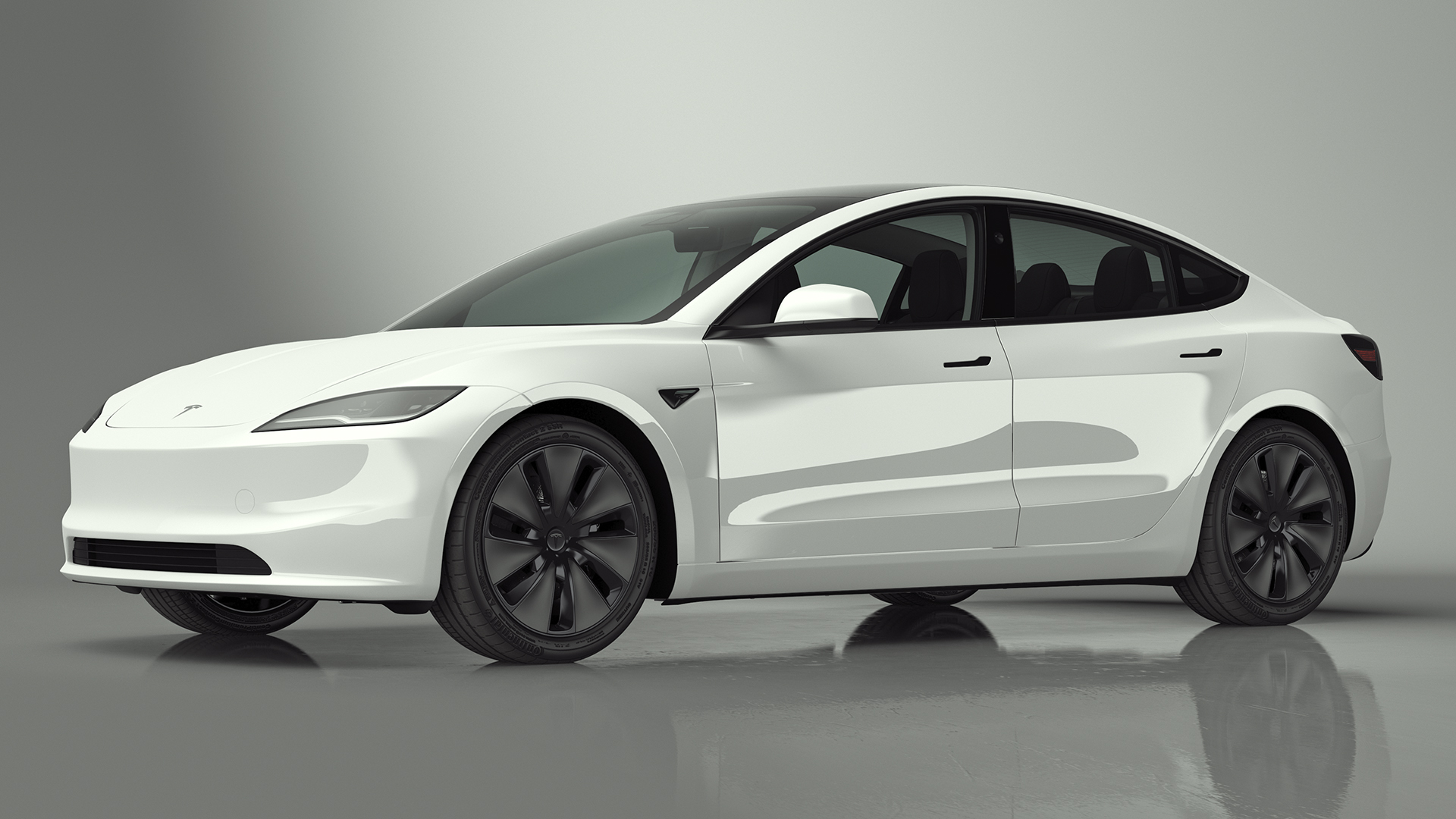Tesla Model 3 2024 White 3D model