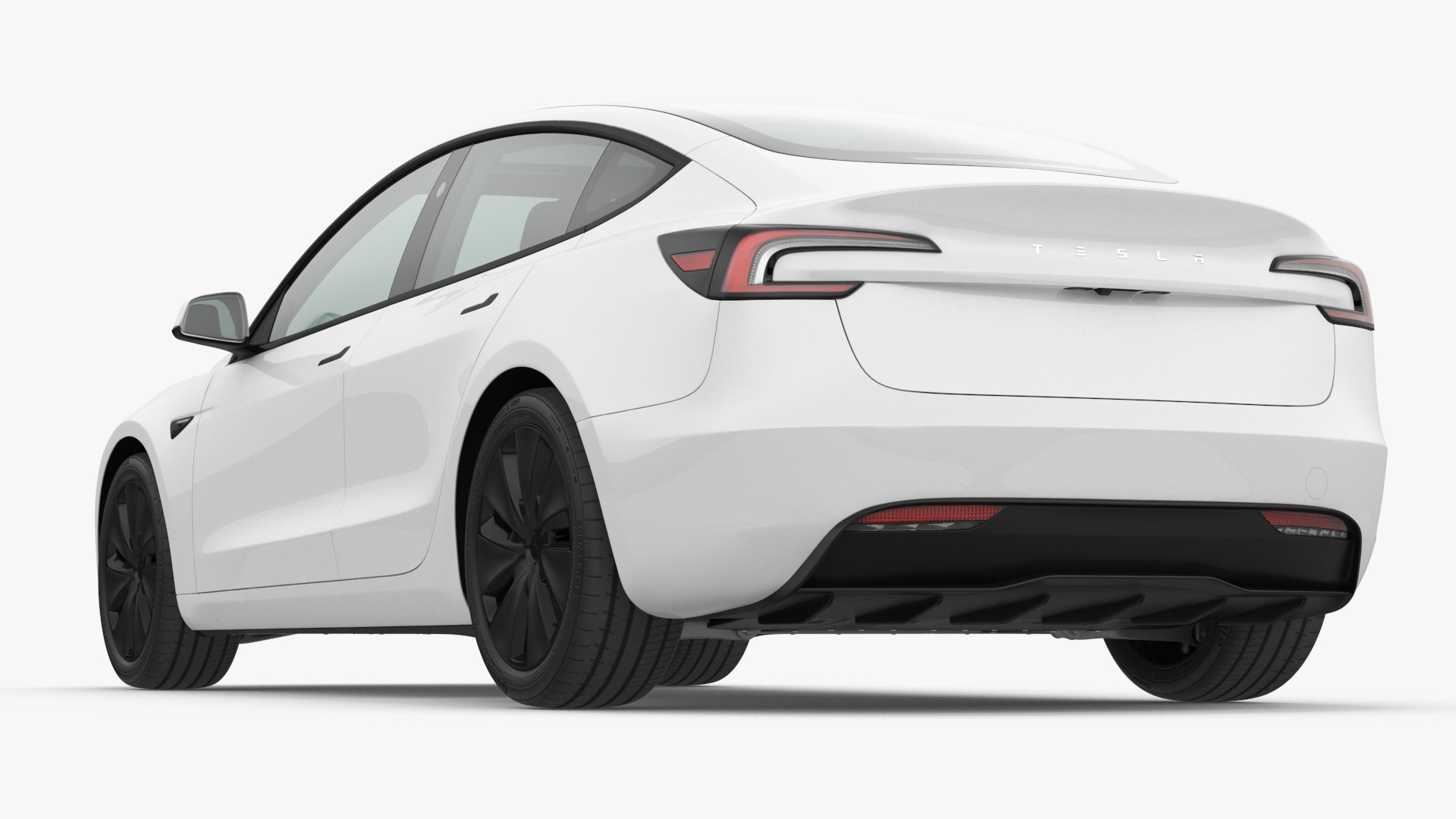 Tesla Model 3 2024 White 3D model