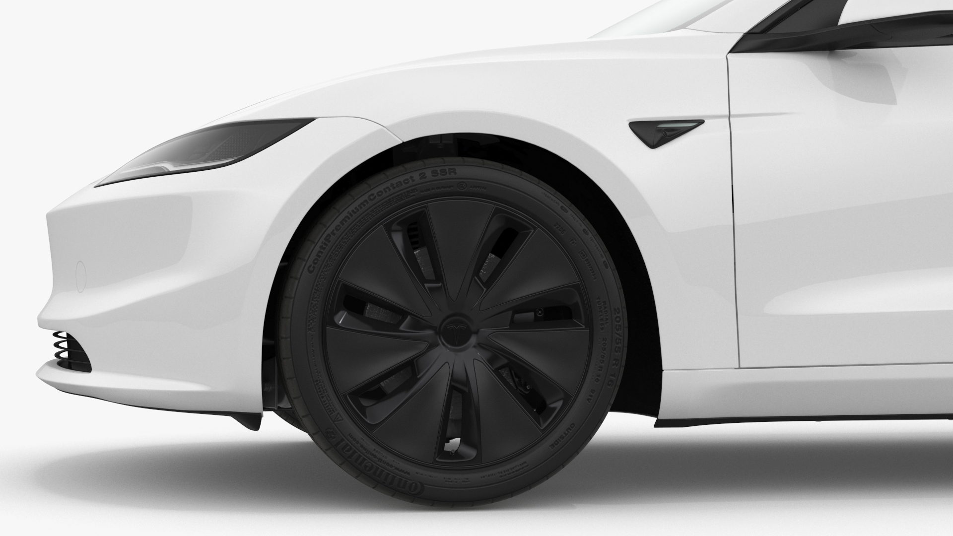 Tesla Model 3 2024 White 3D model