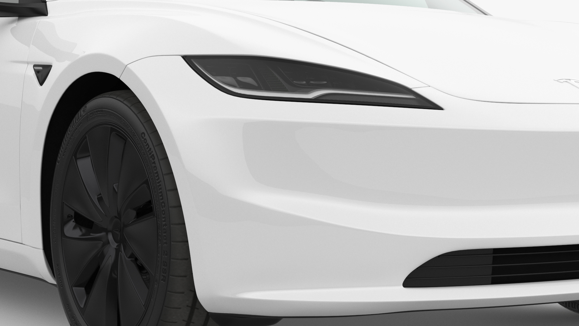 Tesla Model 3 2024 White 3D model