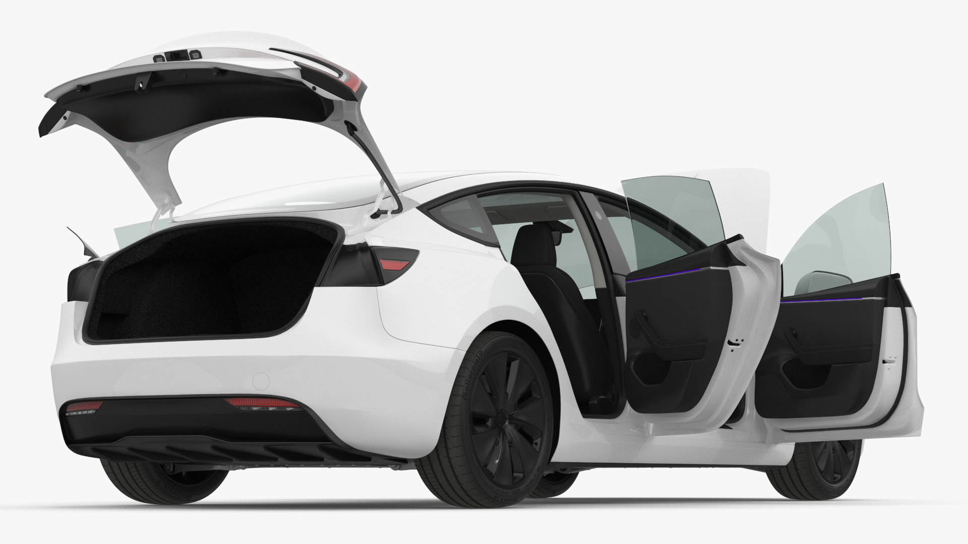 Tesla Model 3 2024 White 3D model