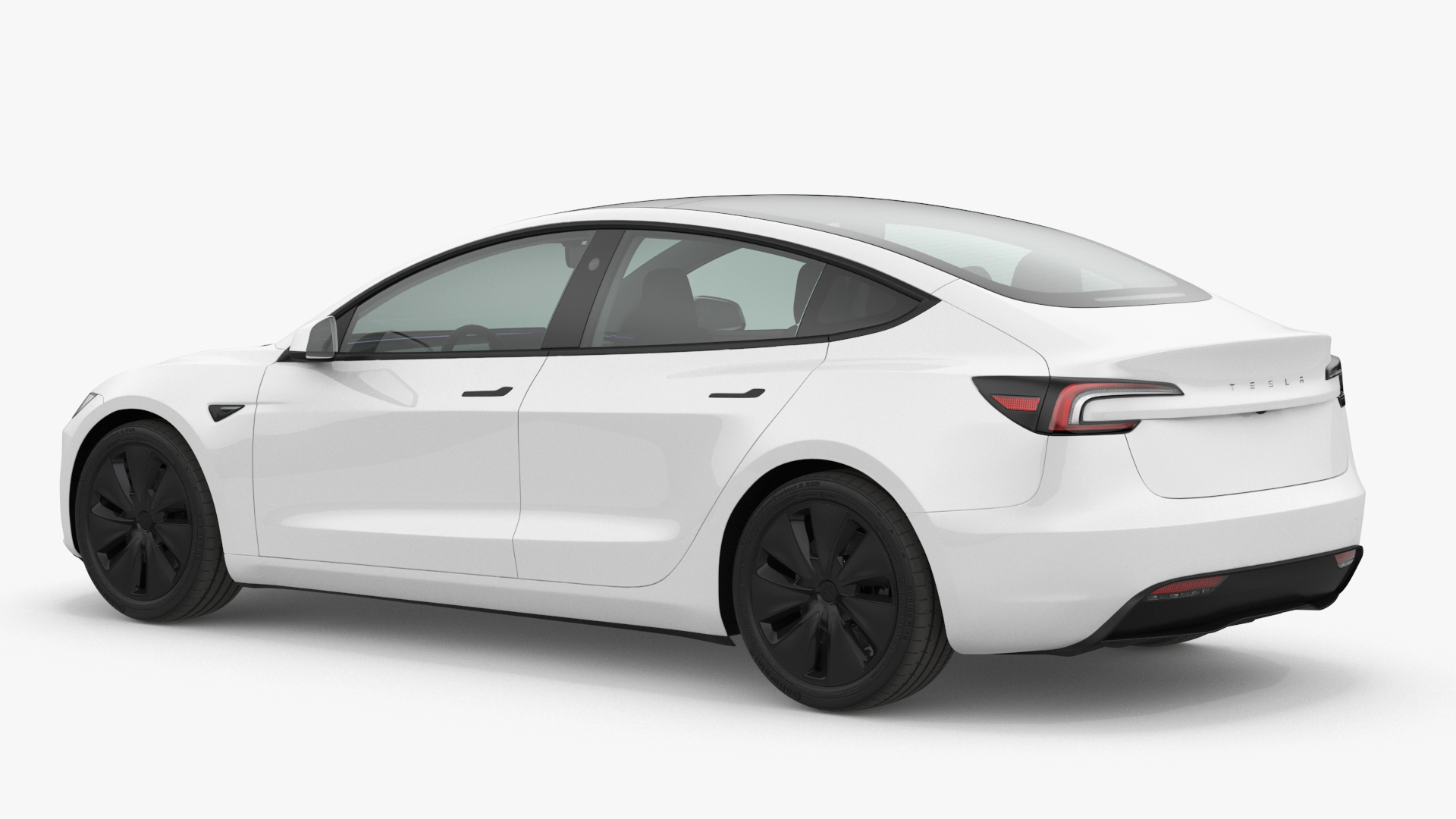Tesla Model 3 2024 White 3D model