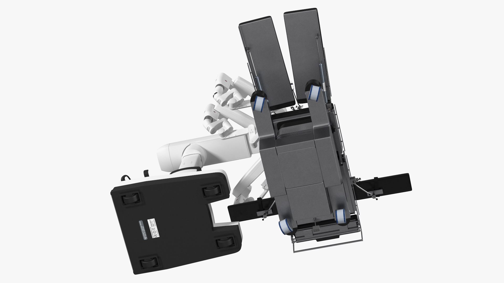 3D Surgical Robotic System da Vinci SI Rigged with Operating Table model
