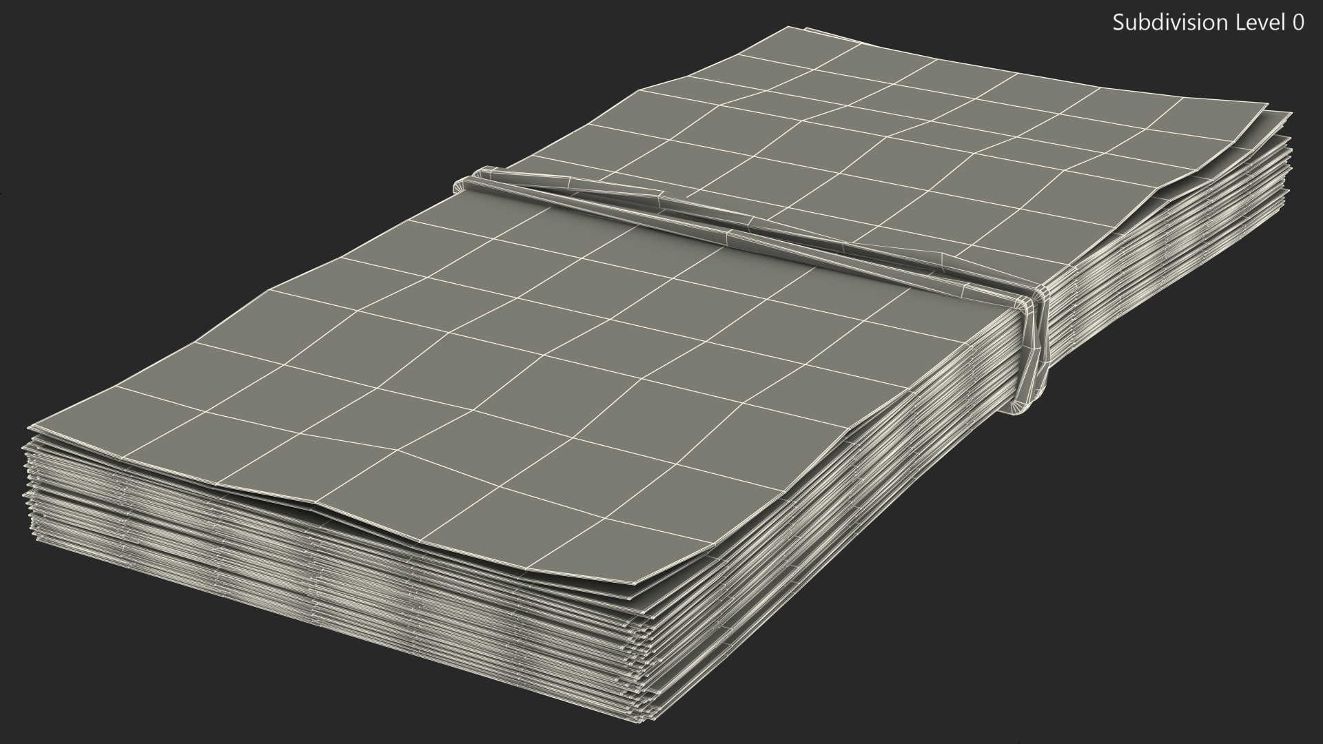 Stack of North Korea 5000 Won 2013 3D model