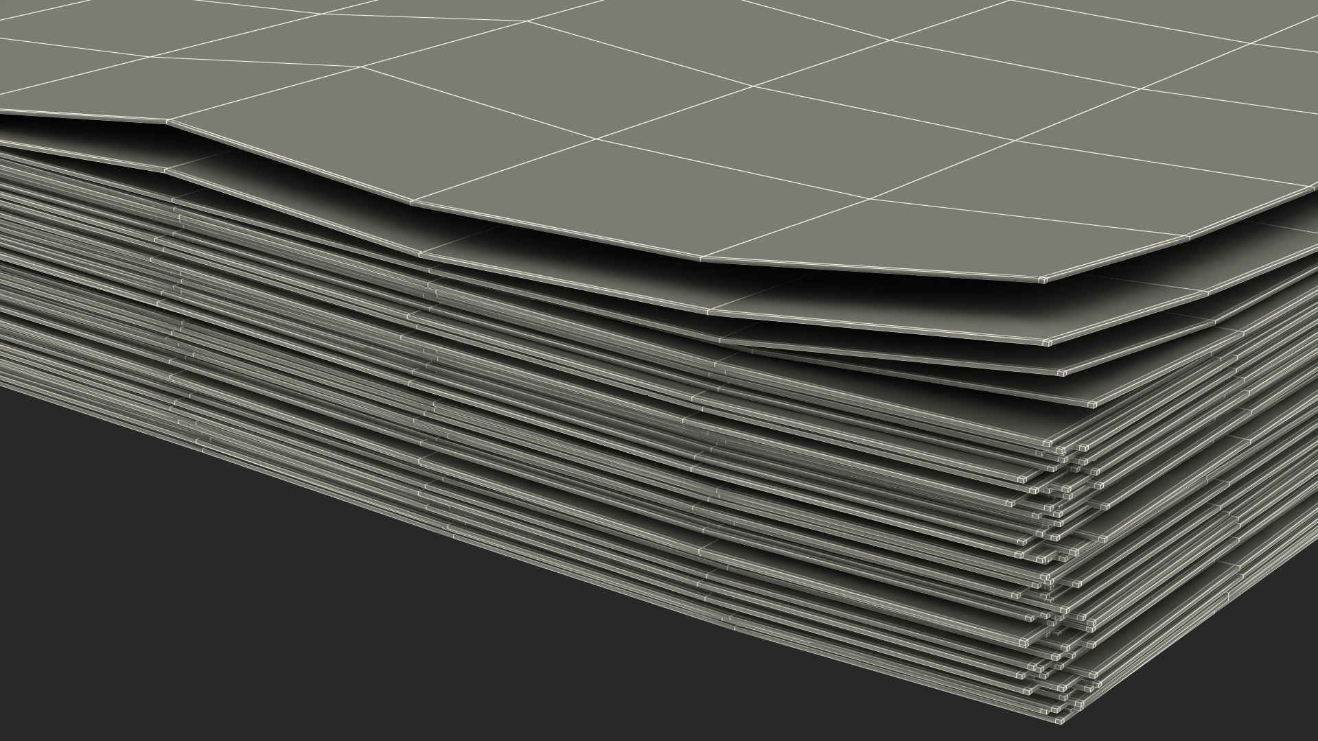 Stack of North Korea 5000 Won 2013 3D model