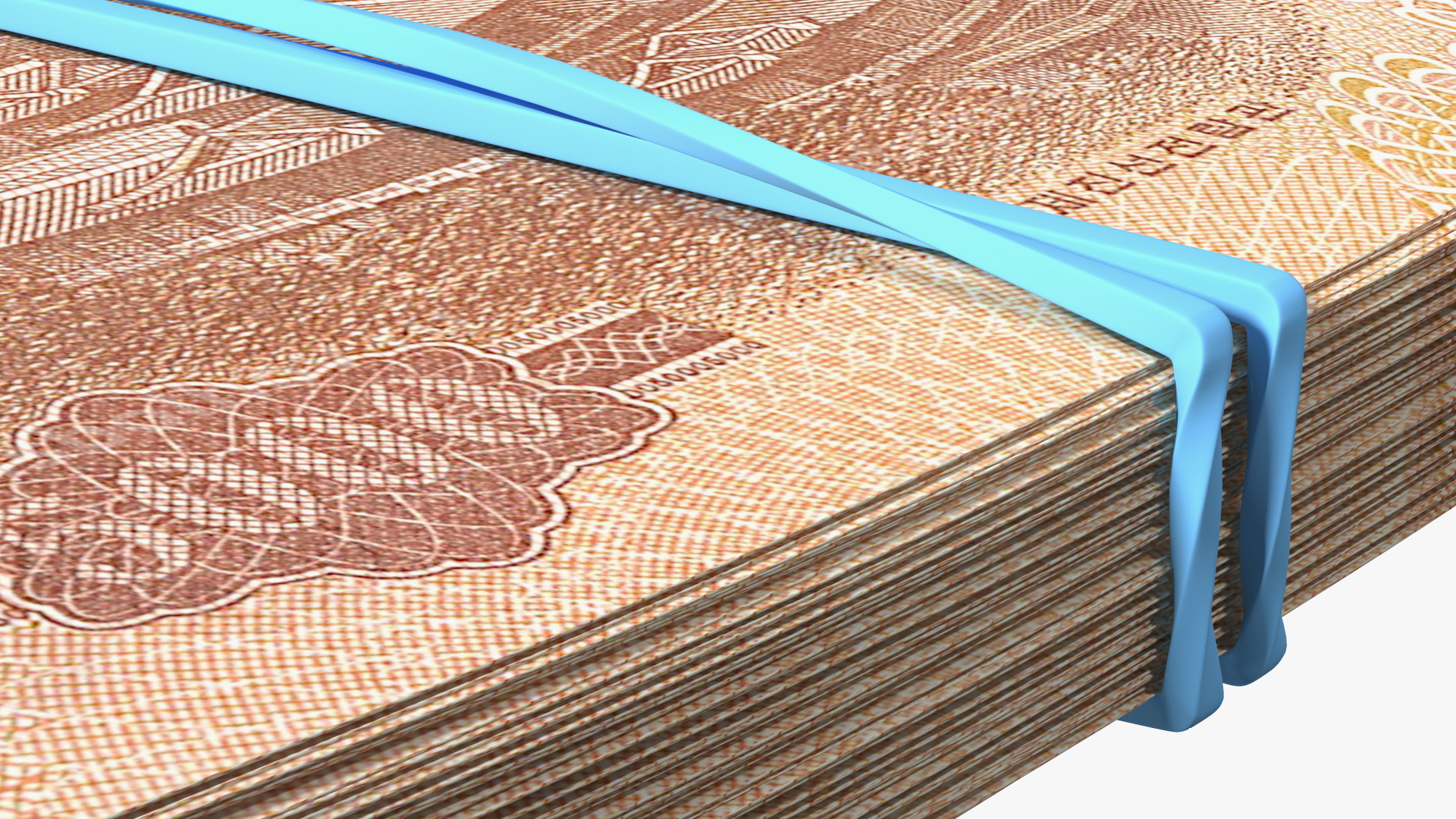 Stack of North Korea 5000 Won 2013 3D model
