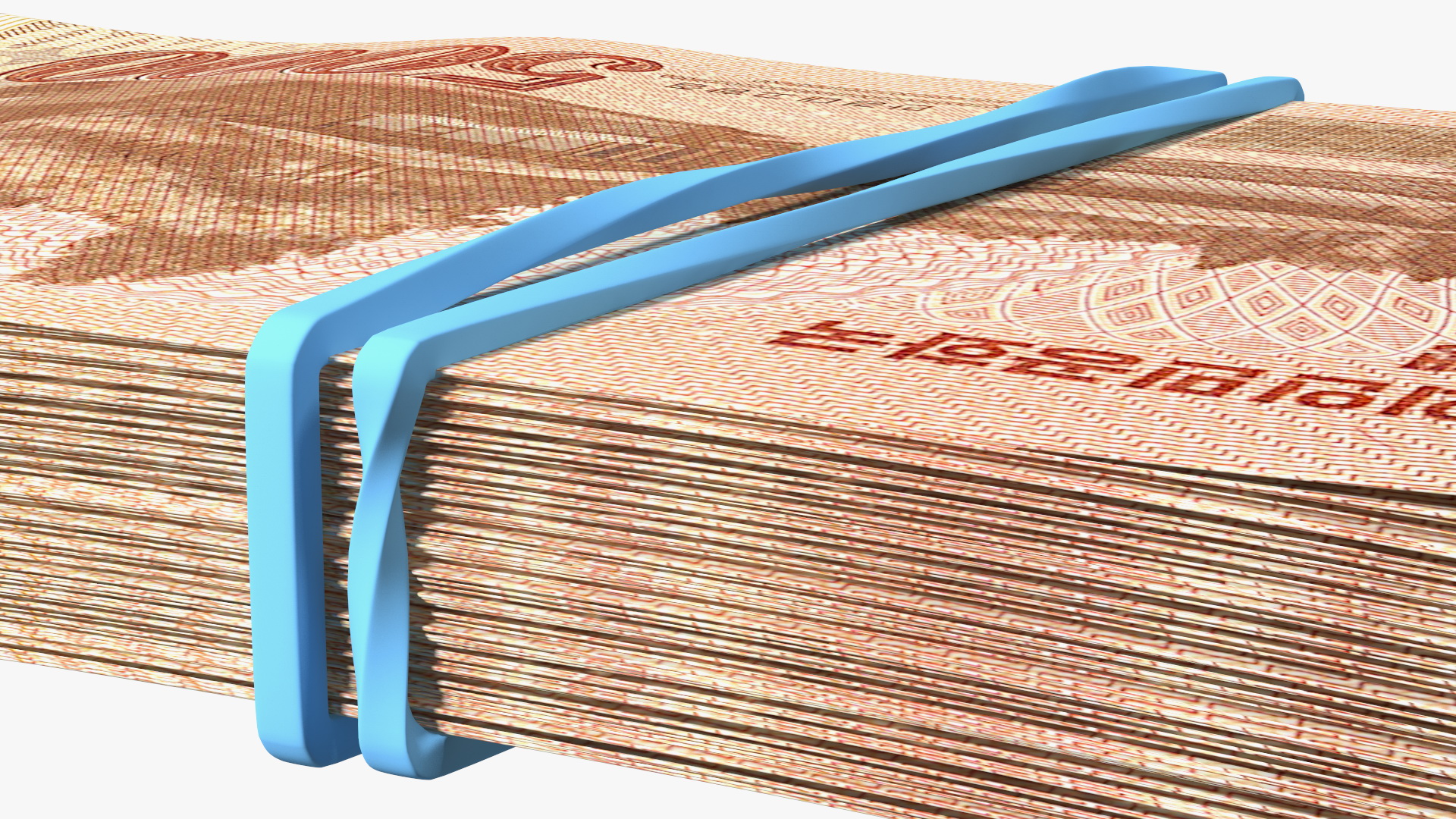 Stack of North Korea 5000 Won 2013 3D model