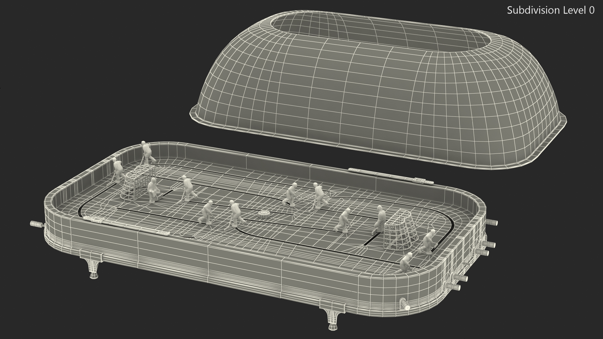 Table Hockey with Dome 3D