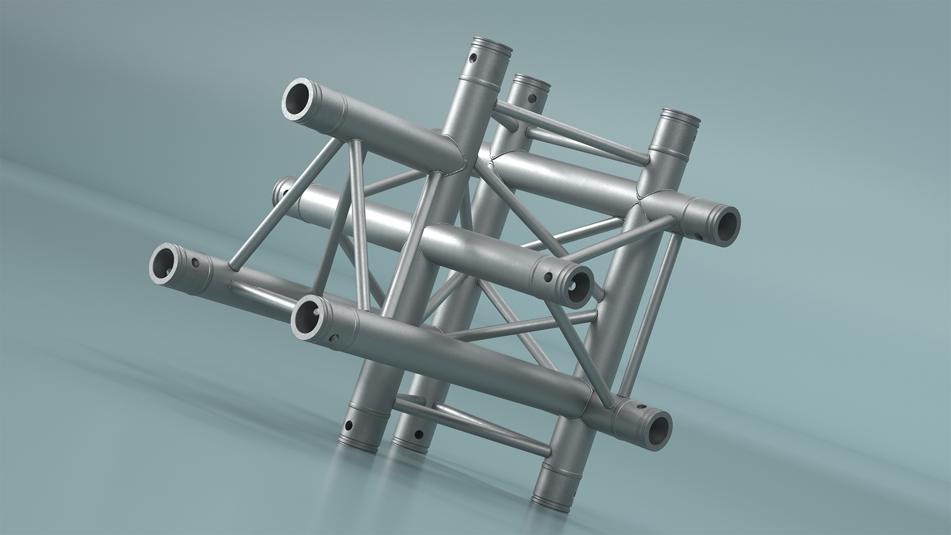 3D model Industrial Truss Modular Triangular