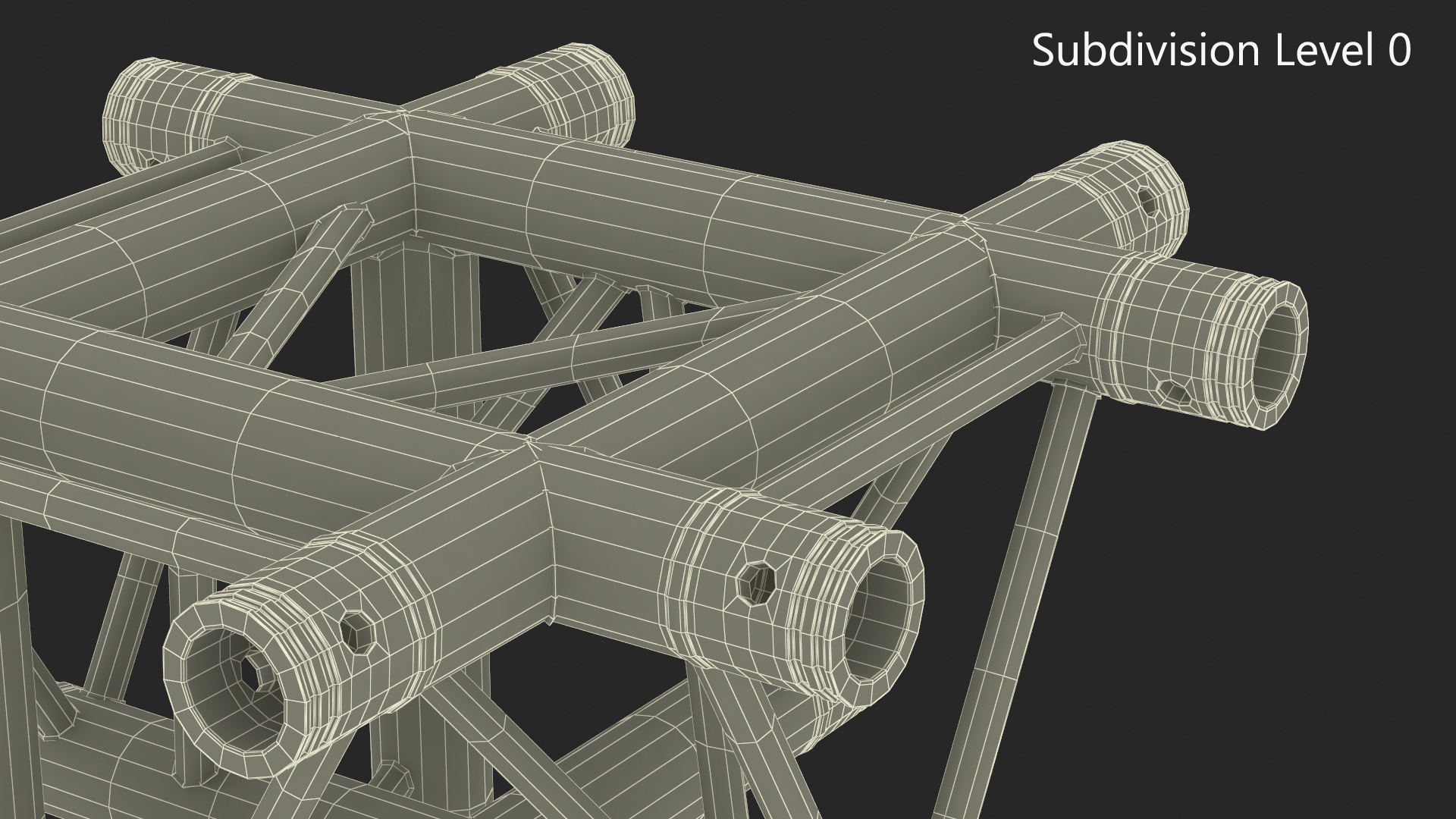 3D model Industrial Truss Modular Triangular