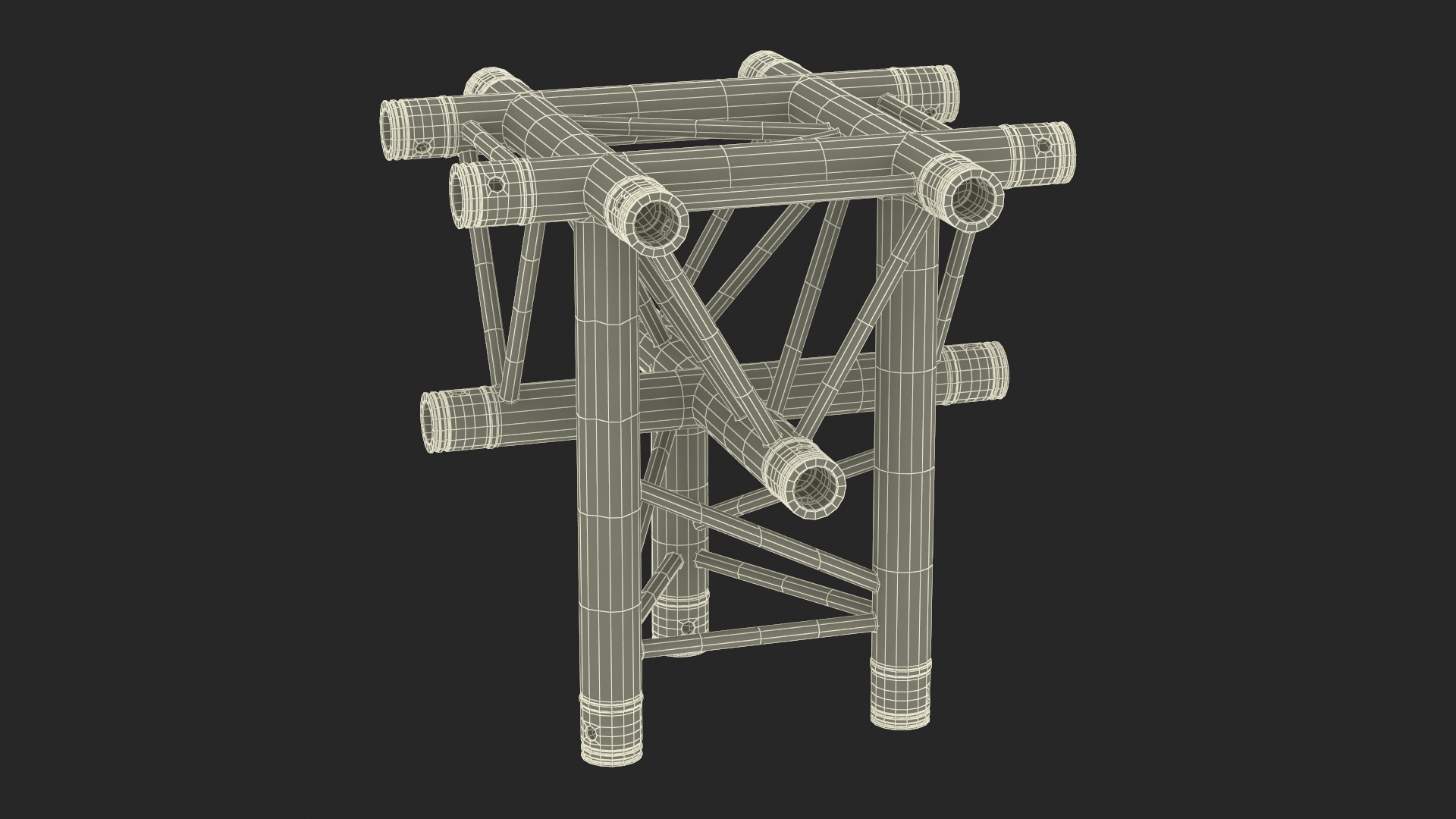3D model Industrial Truss Modular Triangular