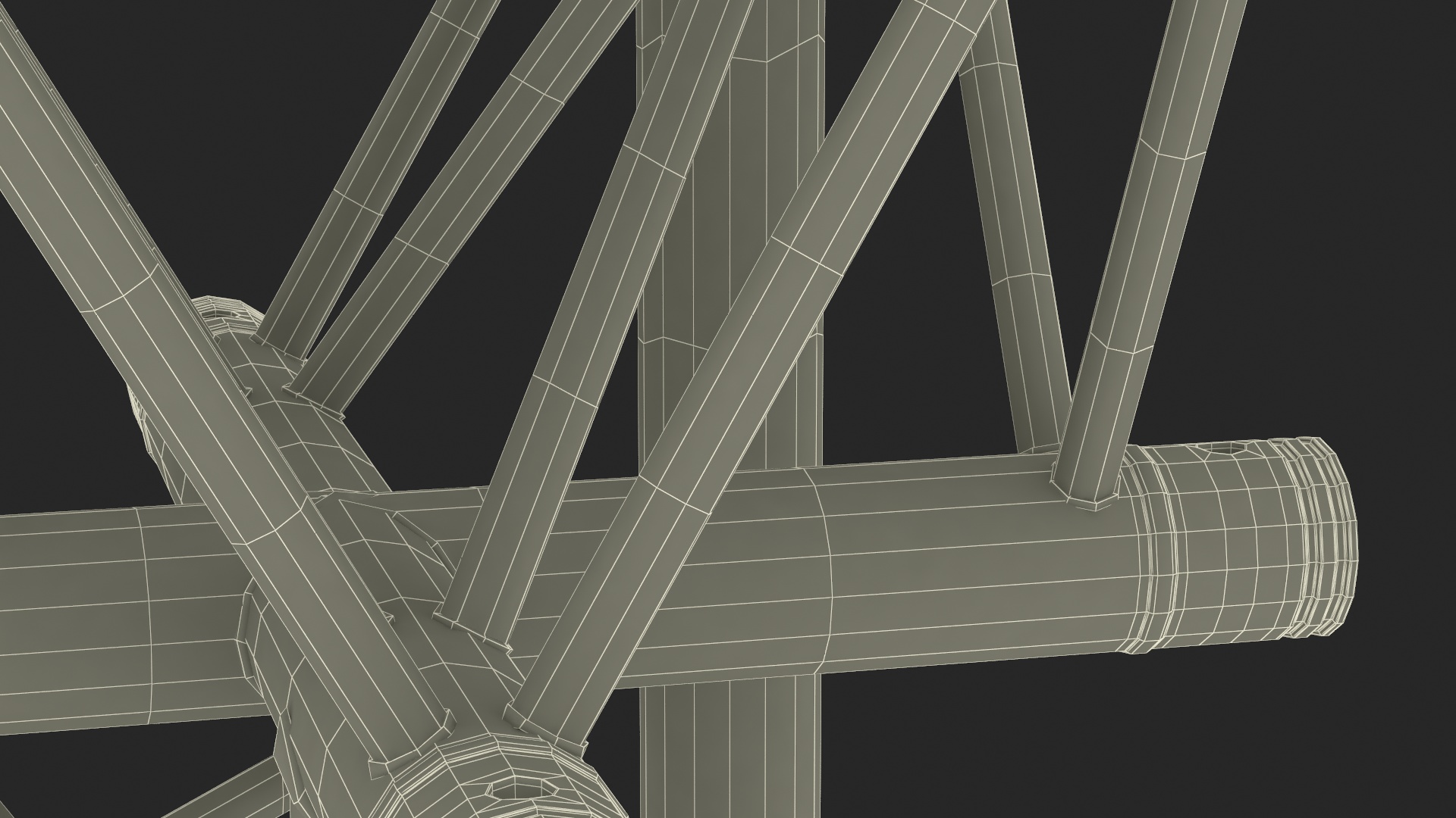 3D model Industrial Truss Modular Triangular