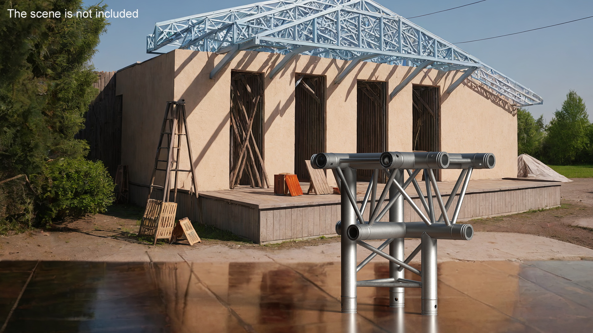 3D model Industrial Truss Modular Triangular