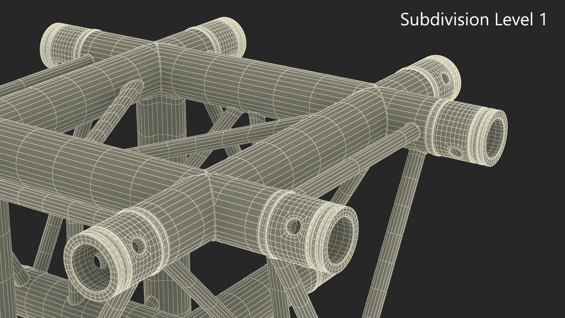 3D model Industrial Truss Modular Triangular