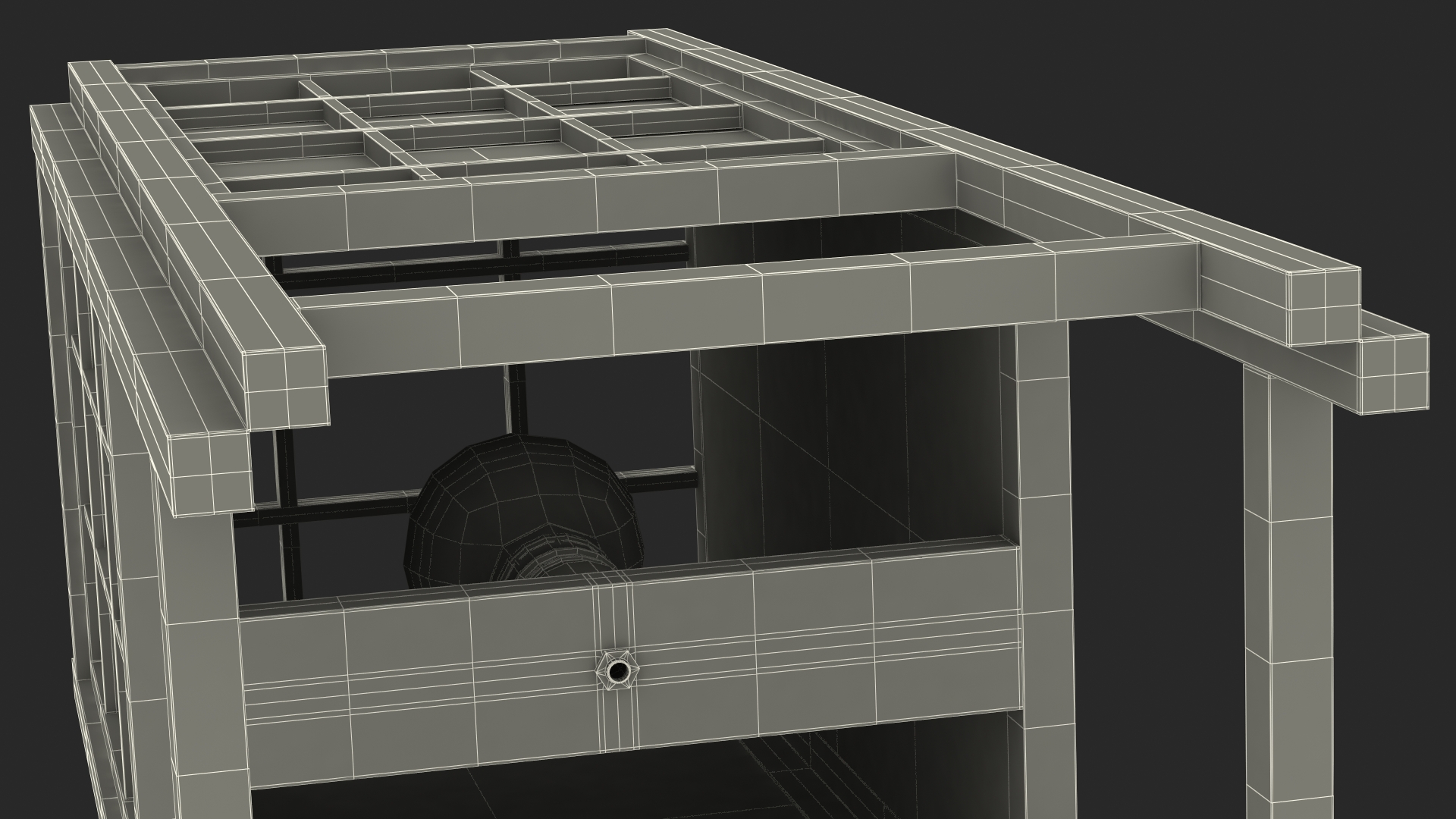 3D model Rice Paper Shoji Floor Lantern