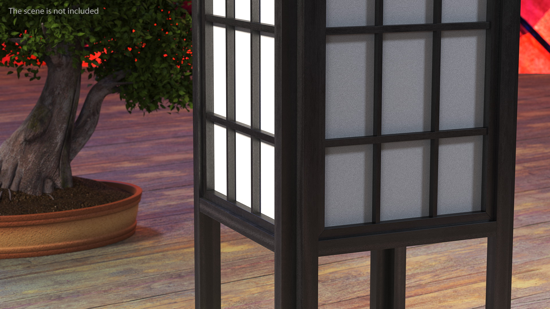 3D model Rice Paper Shoji Floor Lantern