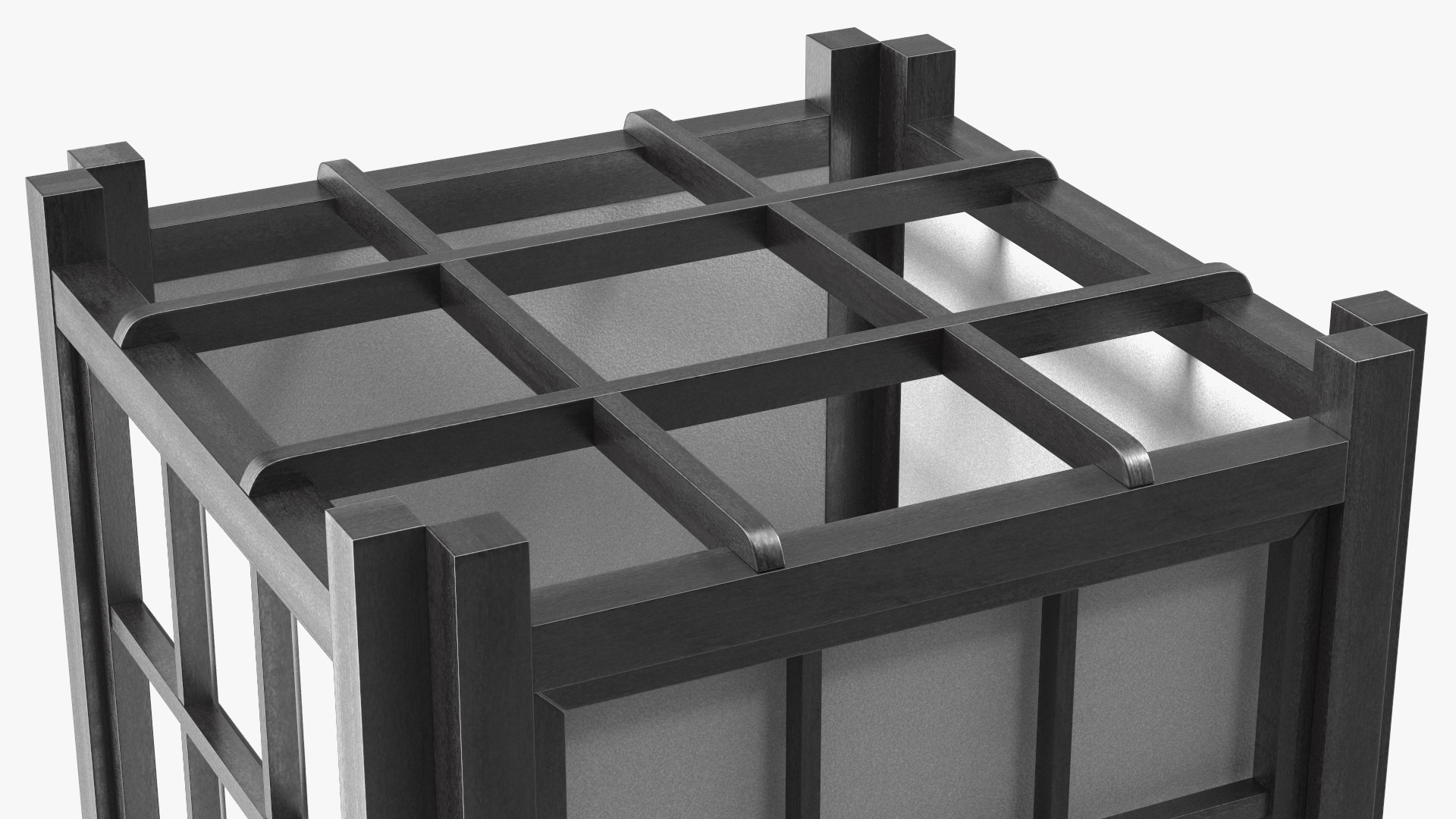 3D model Rice Paper Shoji Floor Lantern
