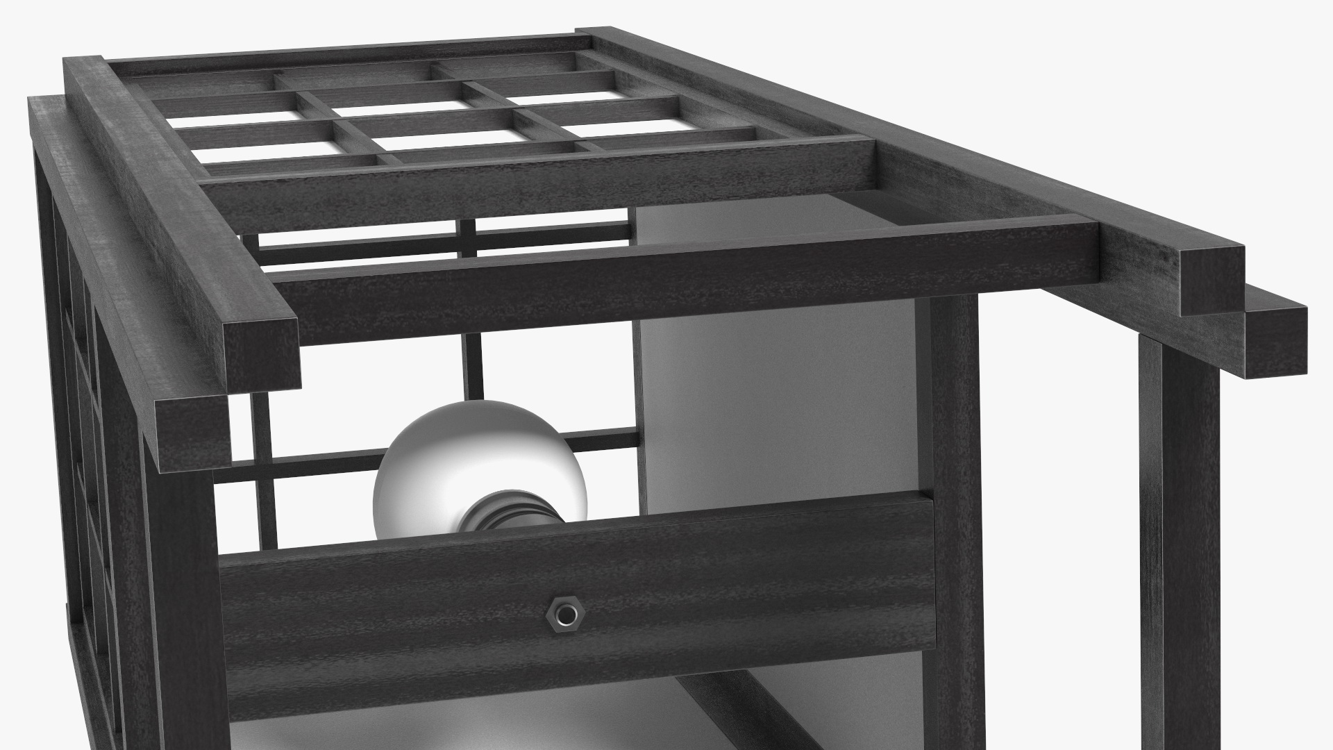 3D model Rice Paper Shoji Floor Lantern