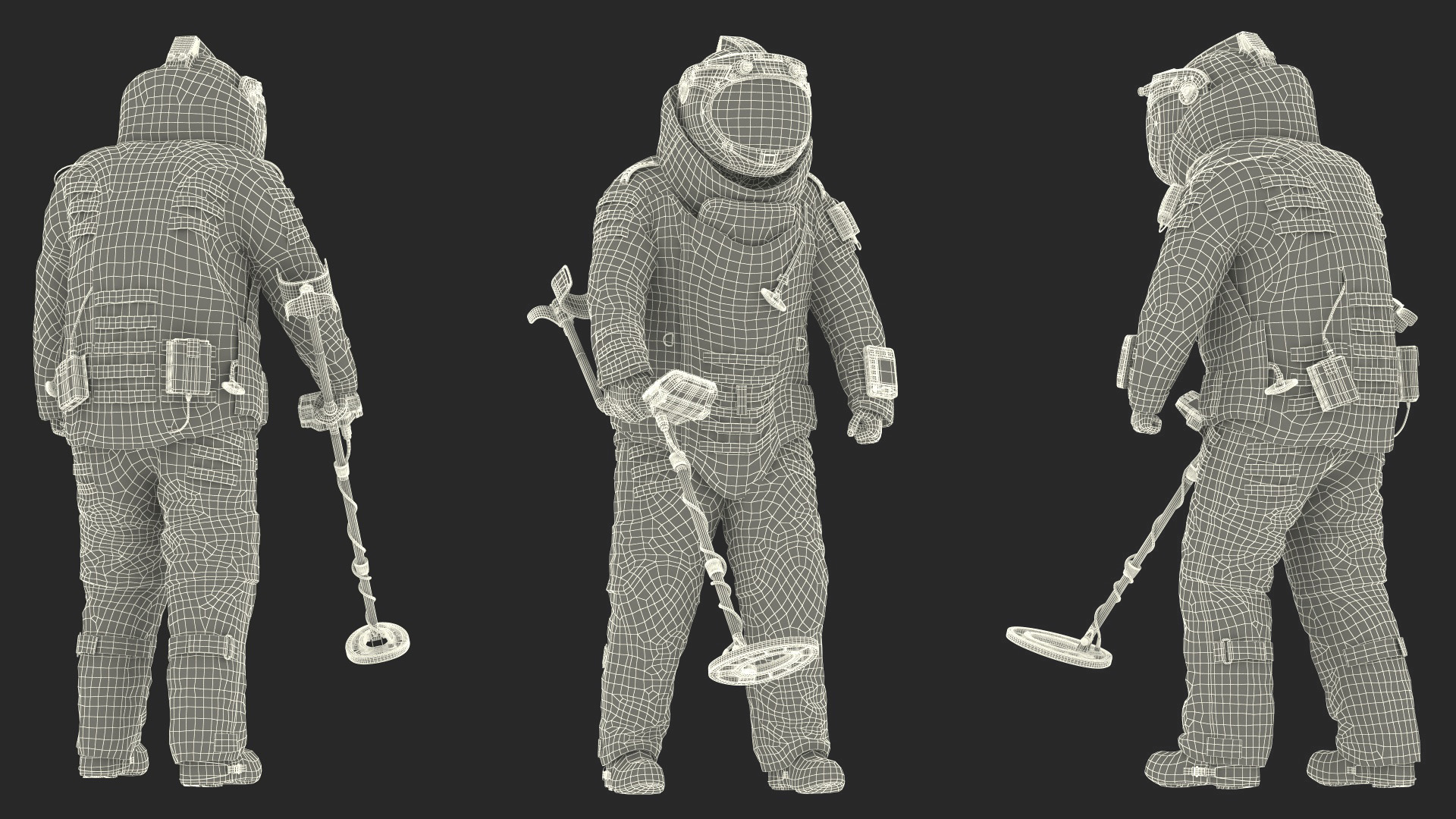3D EOD 10 Bomb Suit Metal Detector