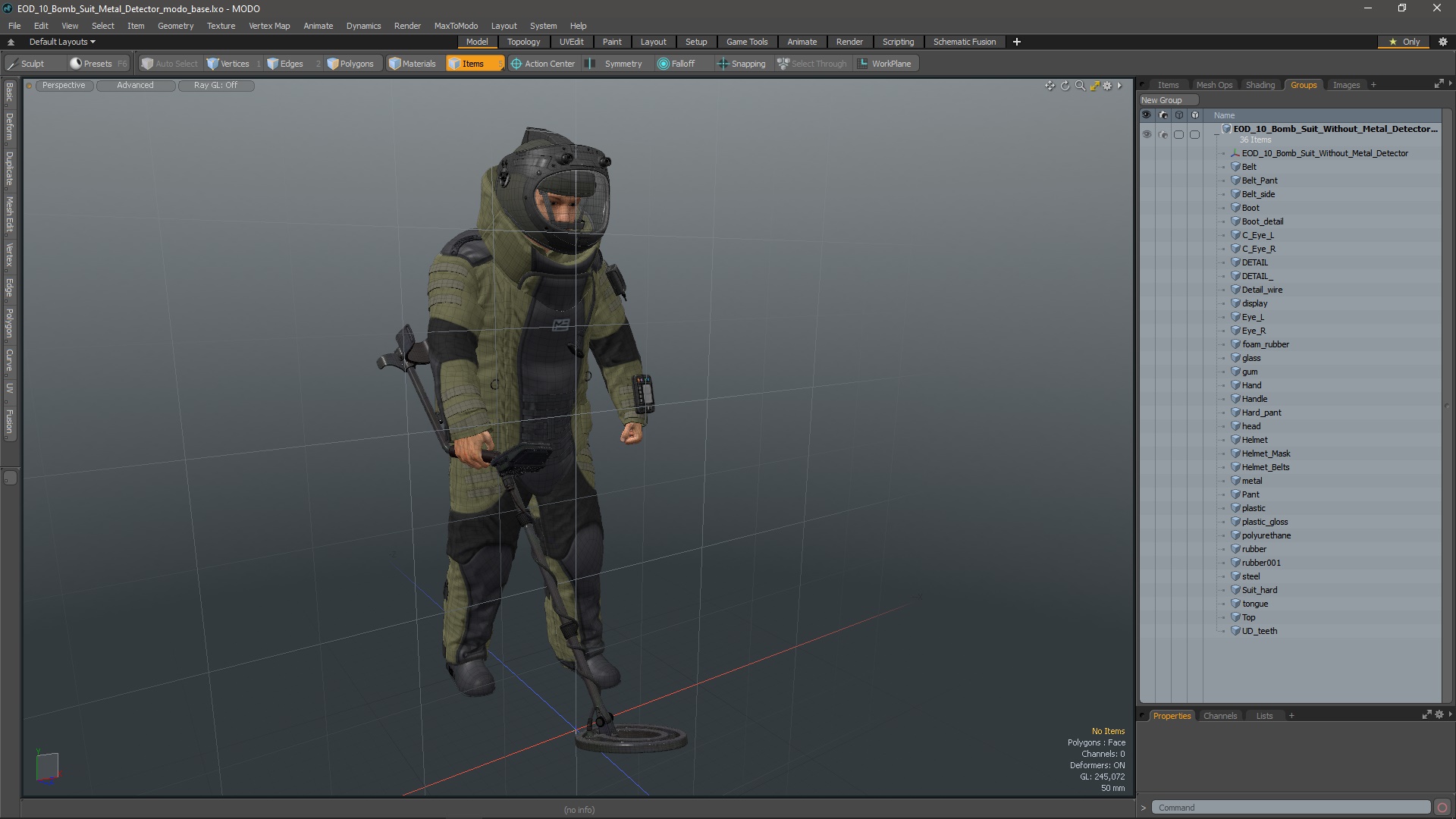 3D EOD 10 Bomb Suit Metal Detector