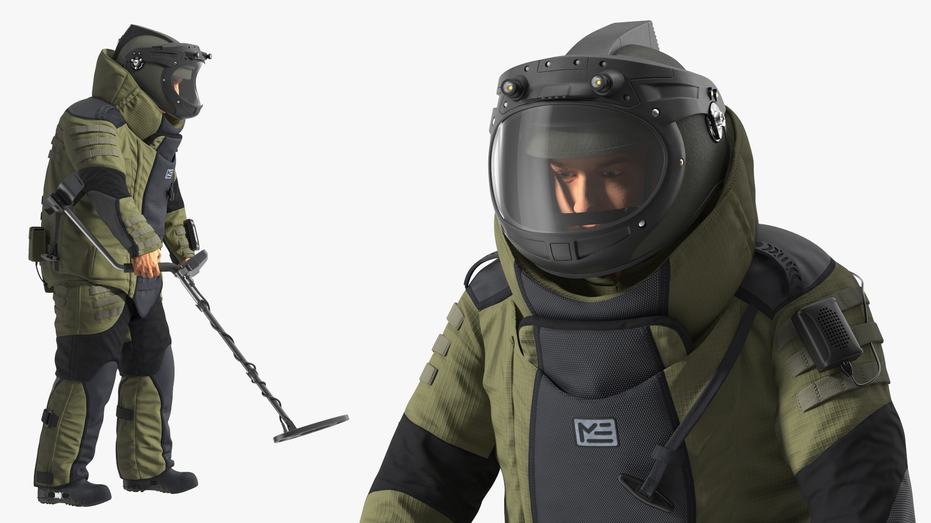 3D EOD 10 Bomb Suit Metal Detector