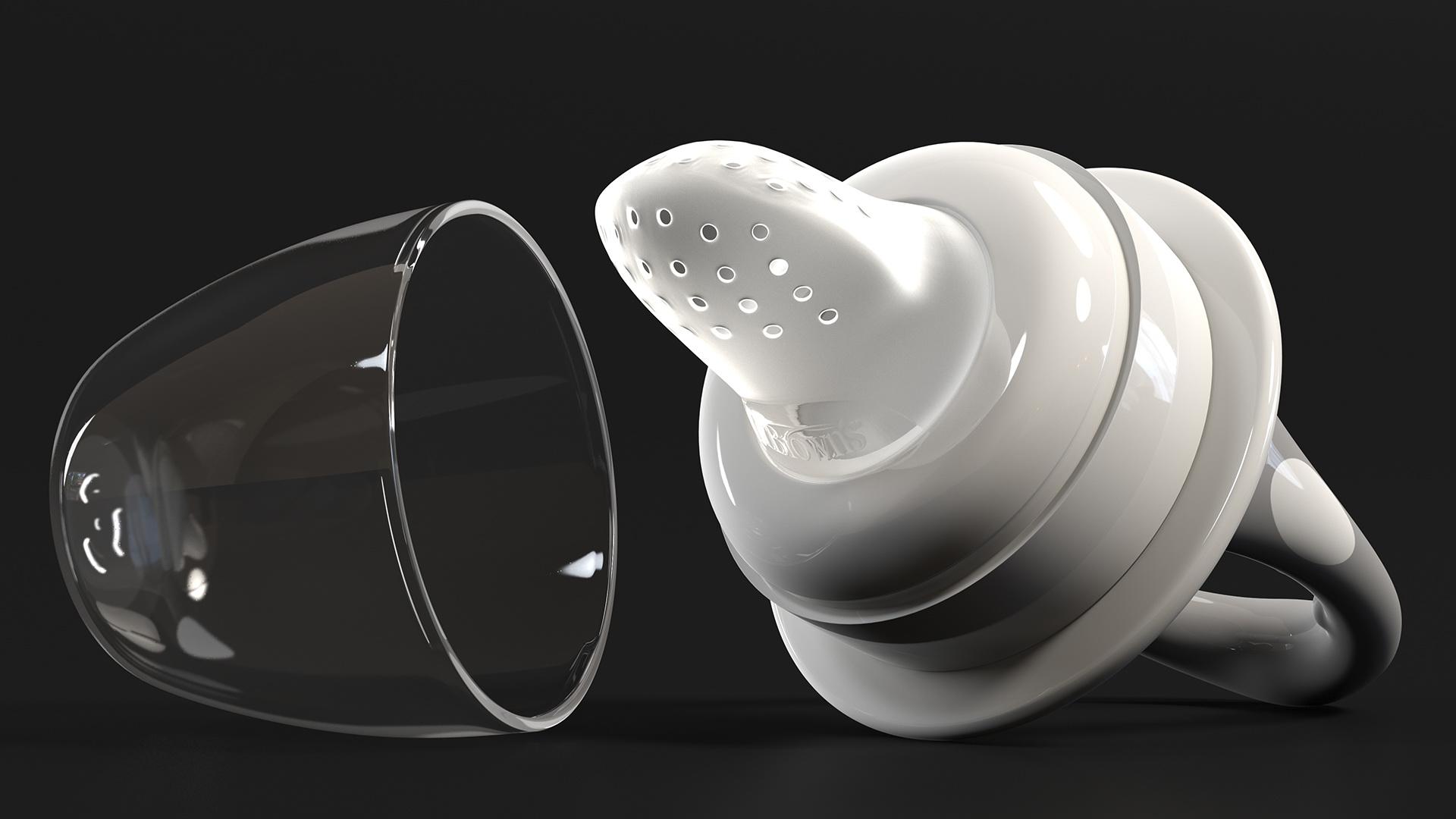 3D model Silicone Nibler Dr.Browns Gray