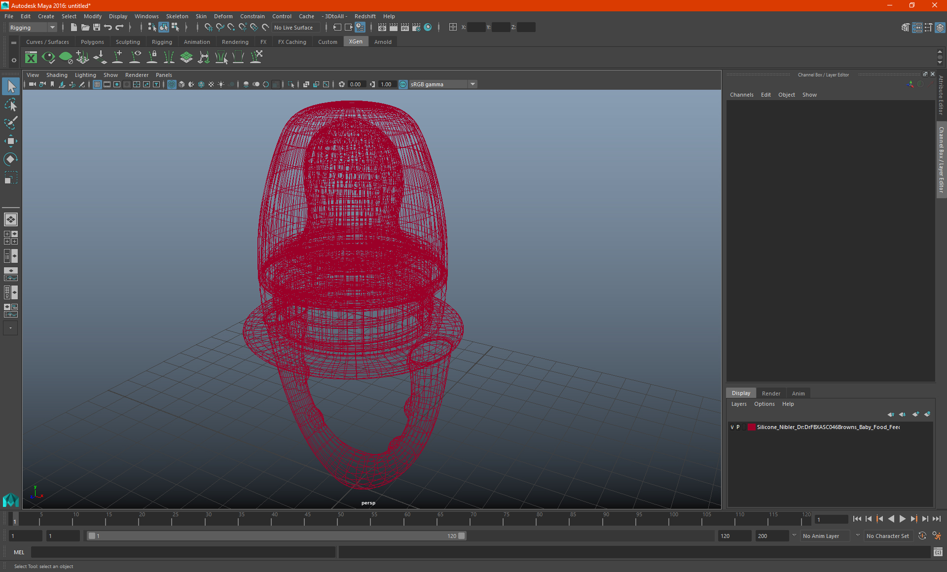 3D model Silicone Nibler Dr.Browns Gray