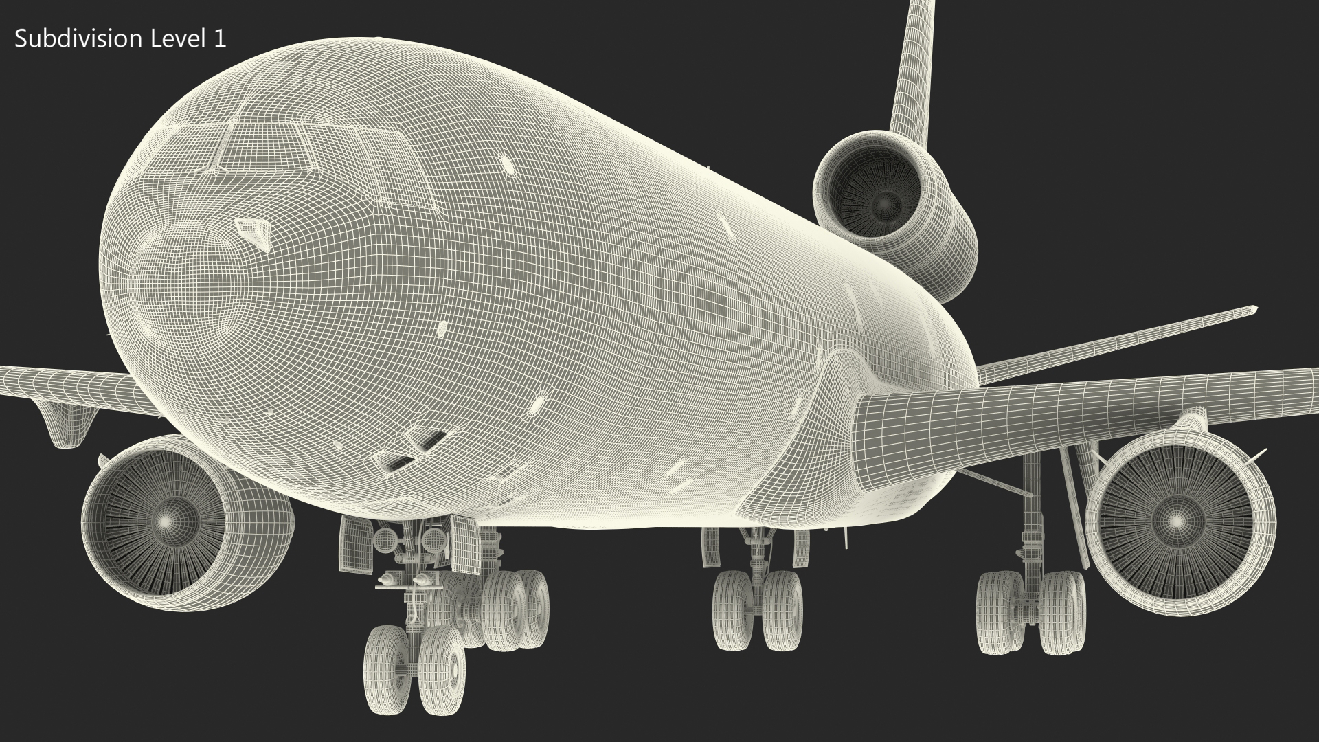 3D McDonnell Douglas MD11 Tri Jet Airliner UPS model