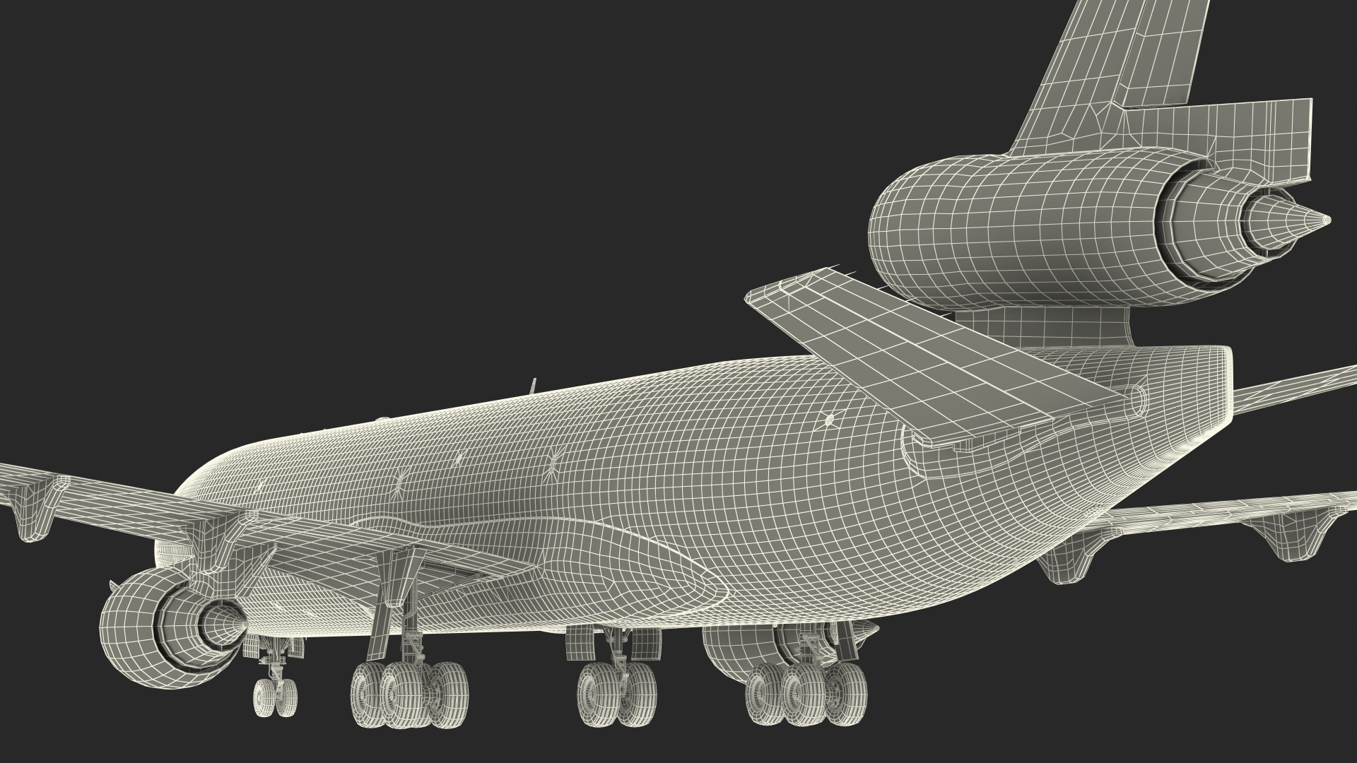 3D McDonnell Douglas MD11 Tri Jet Airliner UPS model