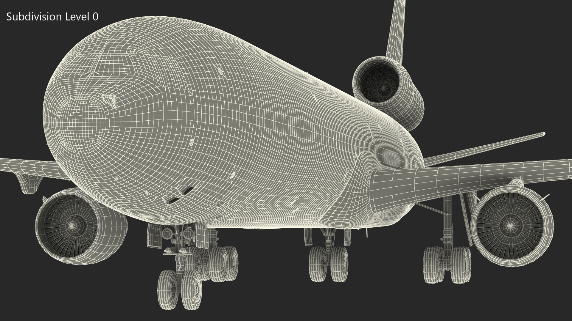 3D McDonnell Douglas MD11 Tri Jet Airliner UPS model