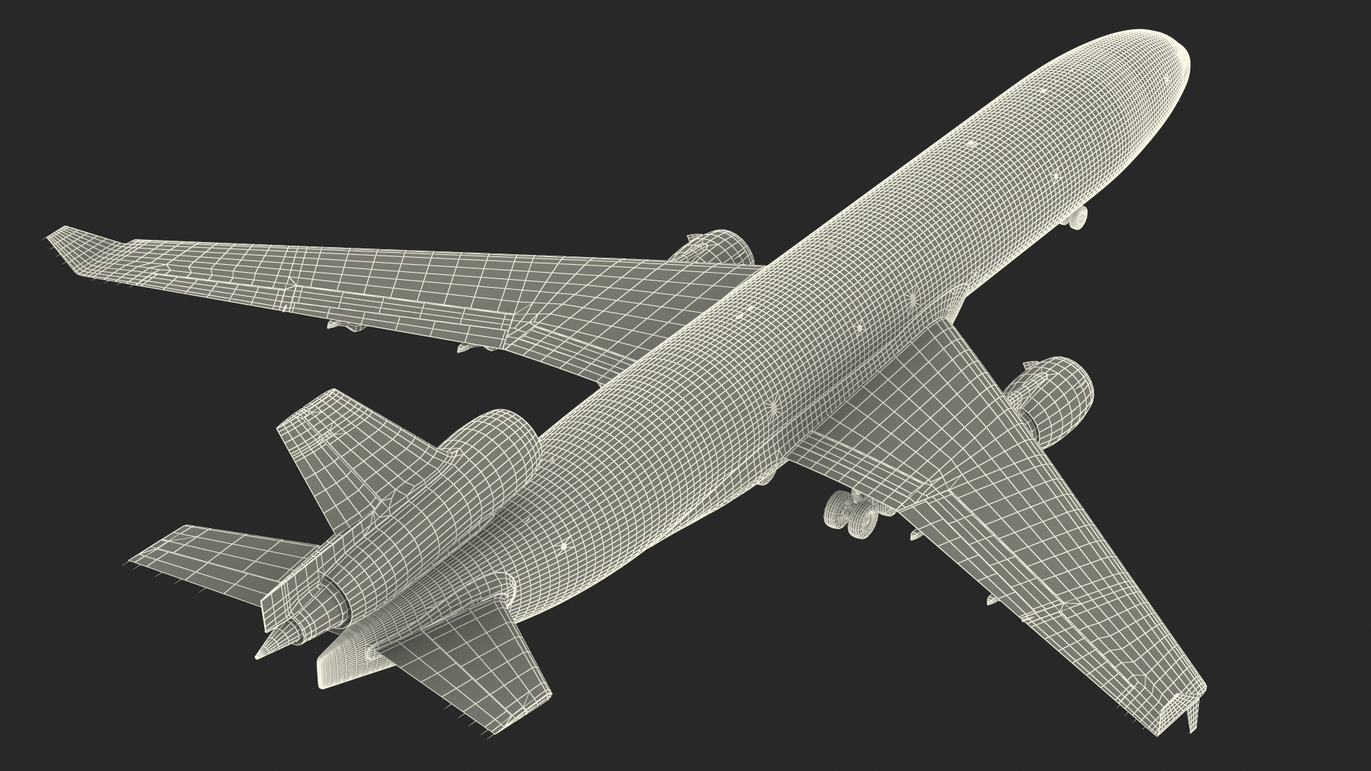 3D McDonnell Douglas MD11 Tri Jet Airliner UPS model