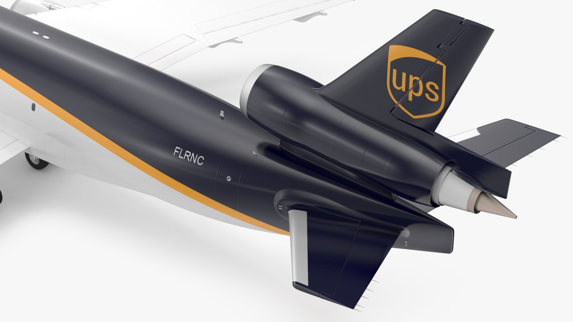 3D McDonnell Douglas MD11 Tri Jet Airliner UPS model