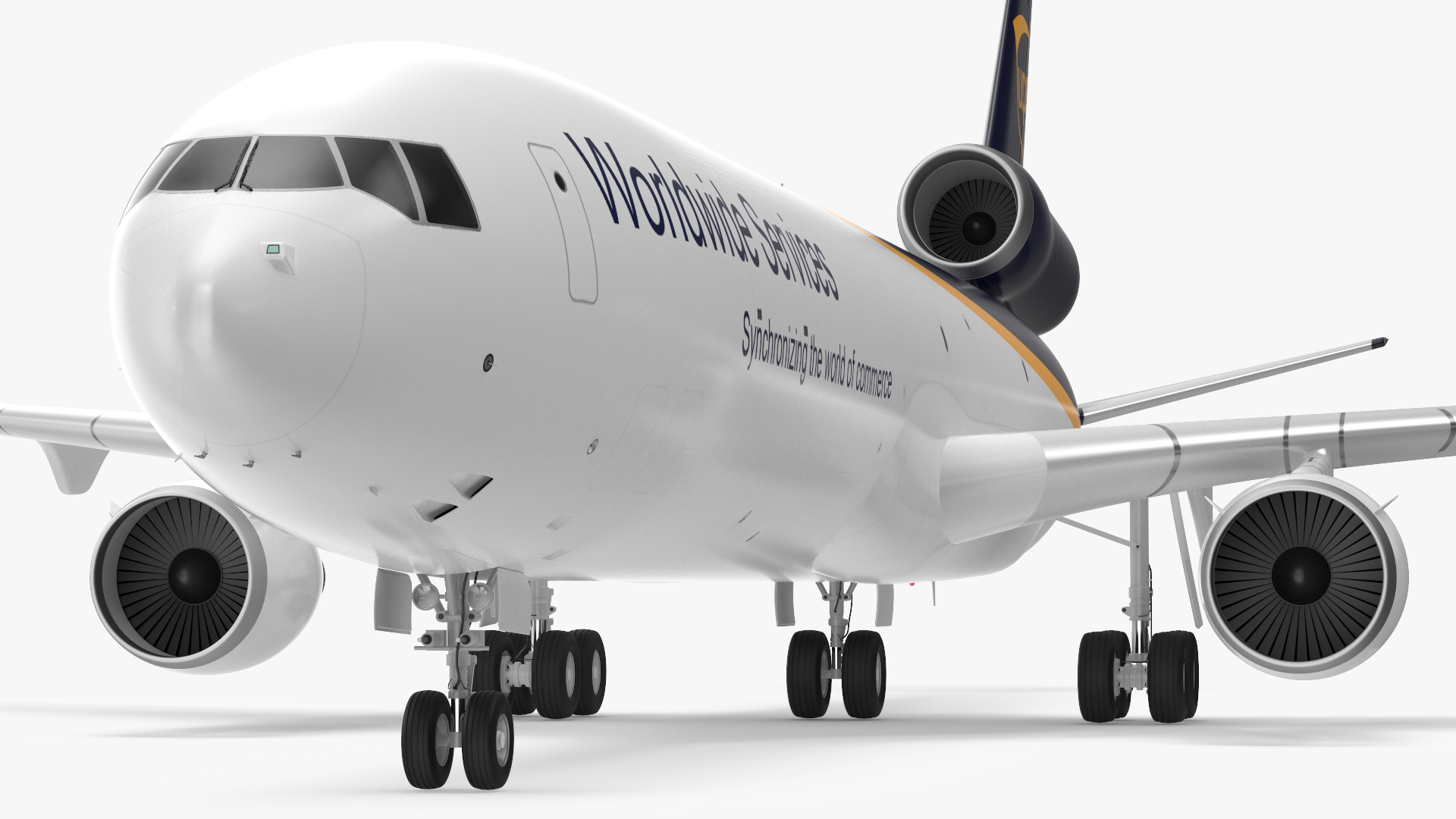 3D McDonnell Douglas MD11 Tri Jet Airliner UPS model