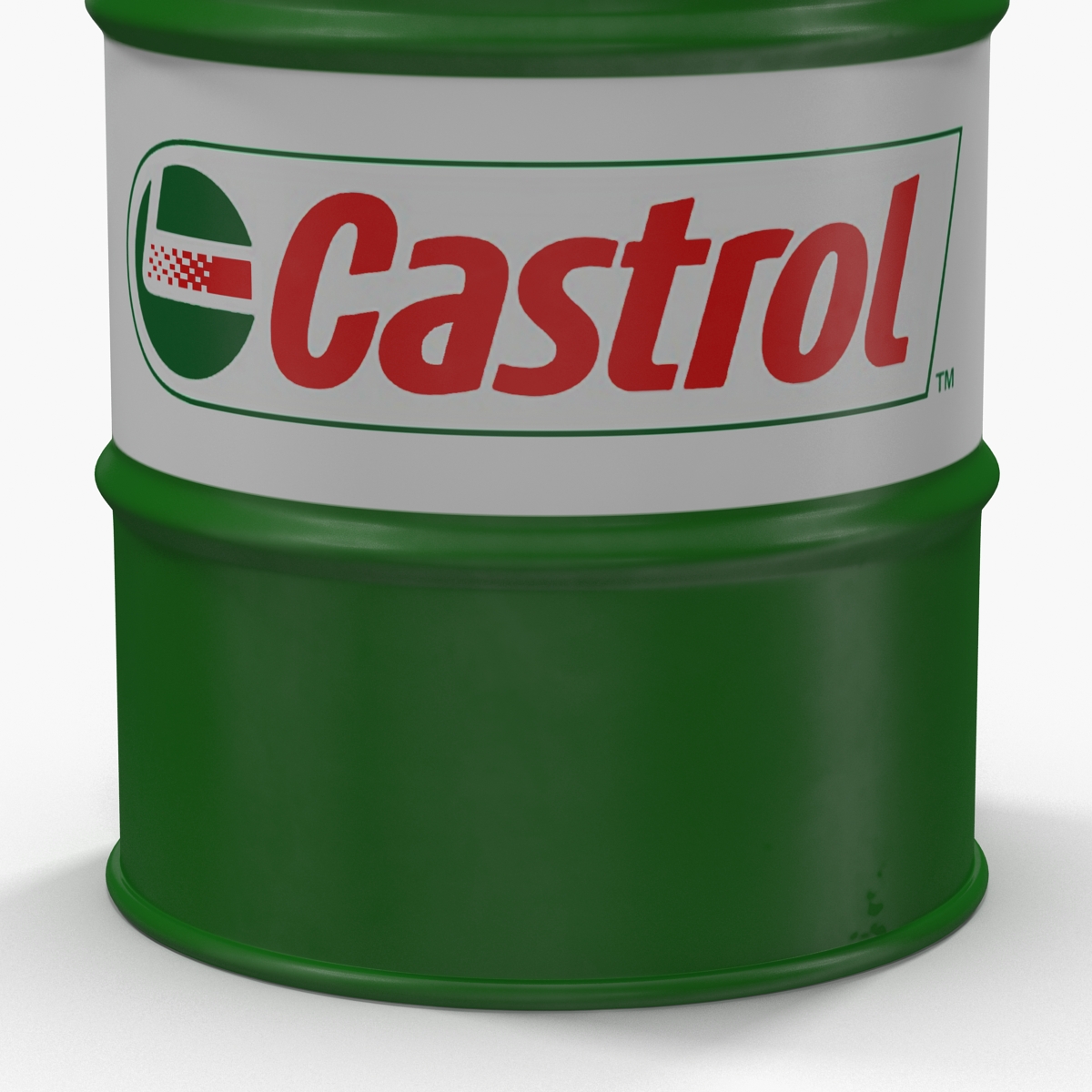 Steel Barrel Drum Oil Castrol 3D model