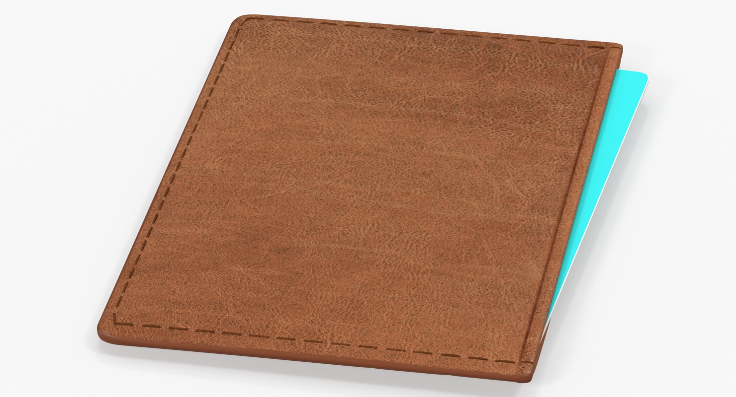 3D Leather Business Card Holder model