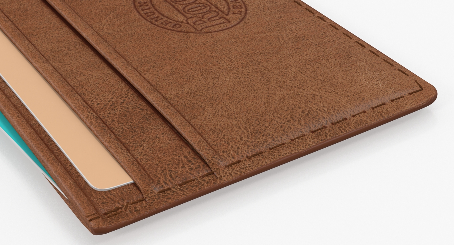 3D Leather Business Card Holder model