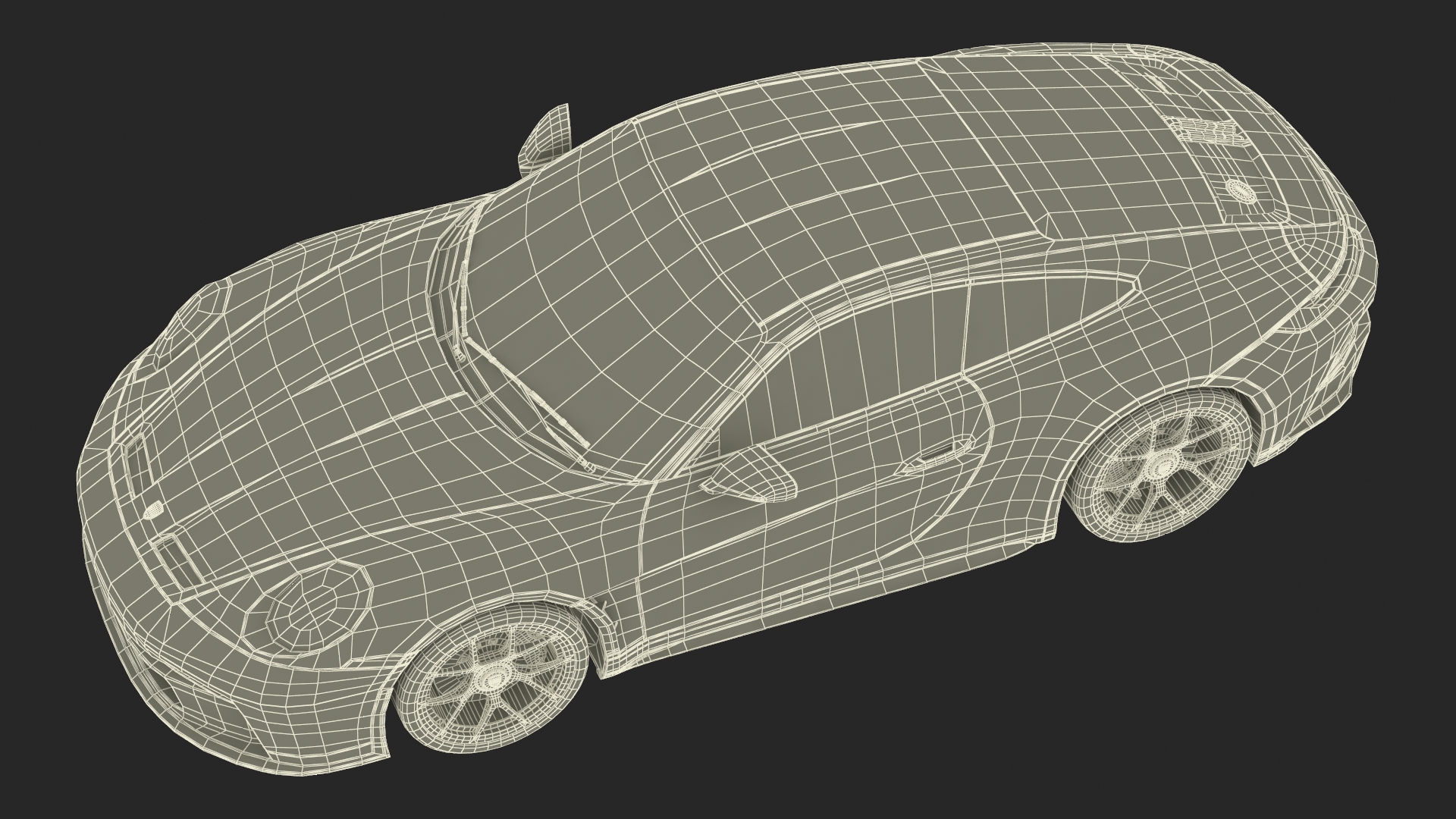 3D Sport Car Porsche 911 2024 Blue