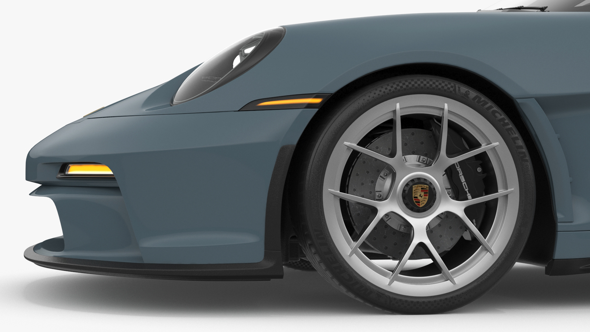 3D Sport Car Porsche 911 2024 Blue