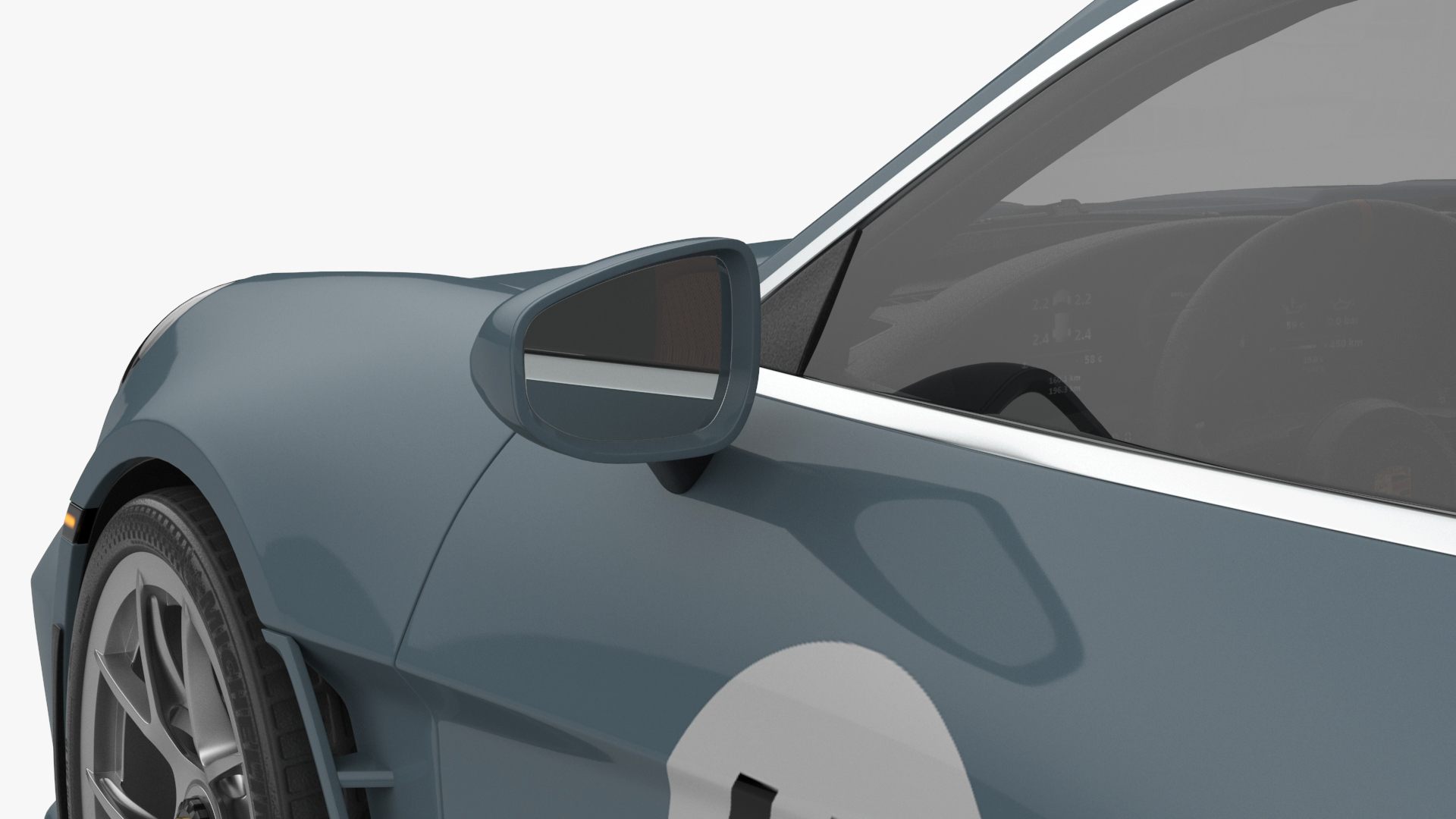 3D Sport Car Porsche 911 2024 Blue