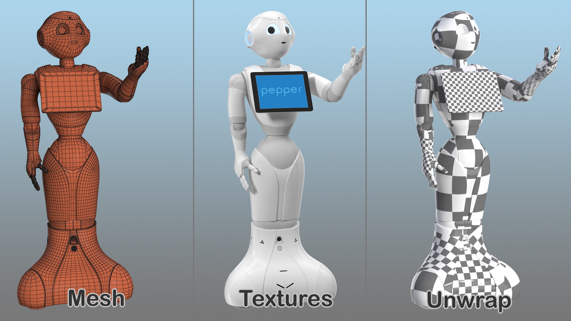 3D Resident Pepper Robot