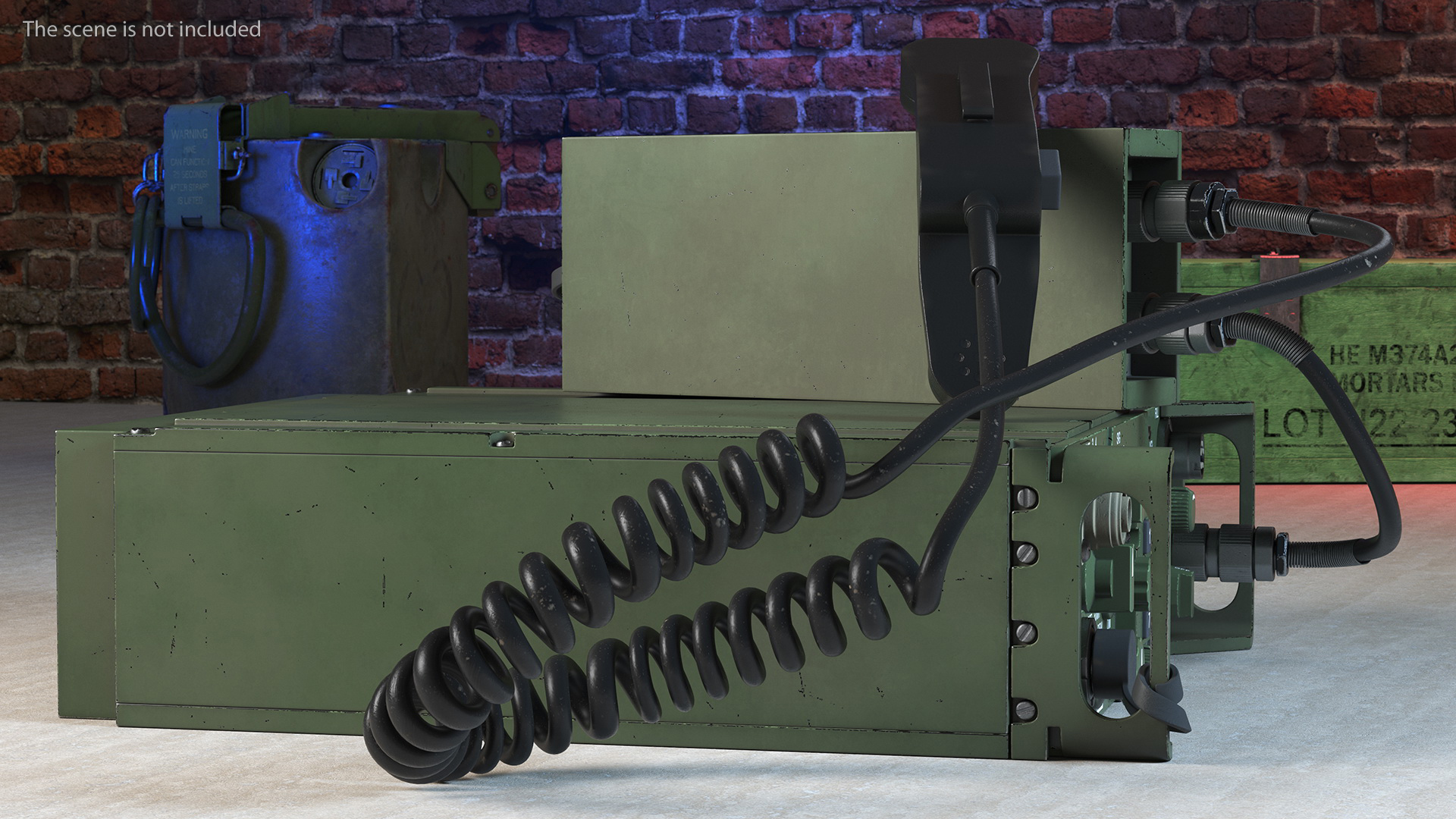 3D model Military Radio Green