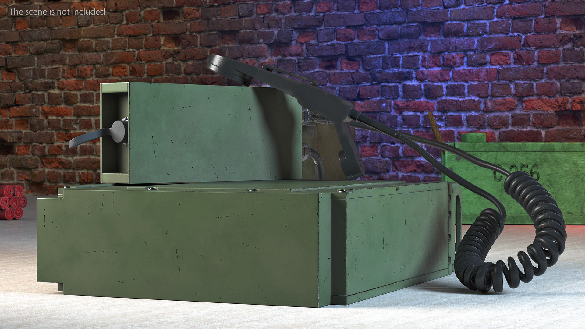 3D model Military Radio Green
