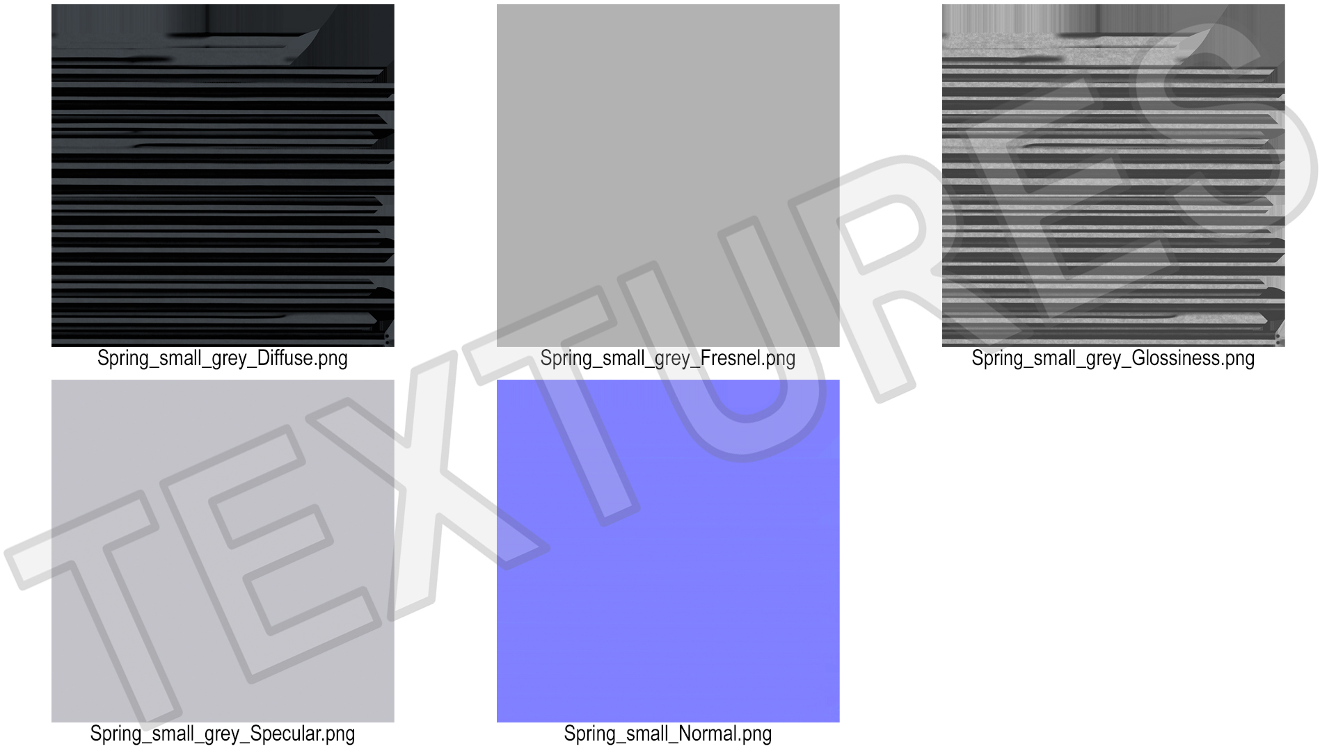 3D Thin Furniture Spring Grey
