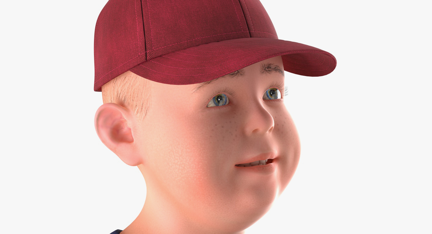 Walking Teenage Boy 3D model