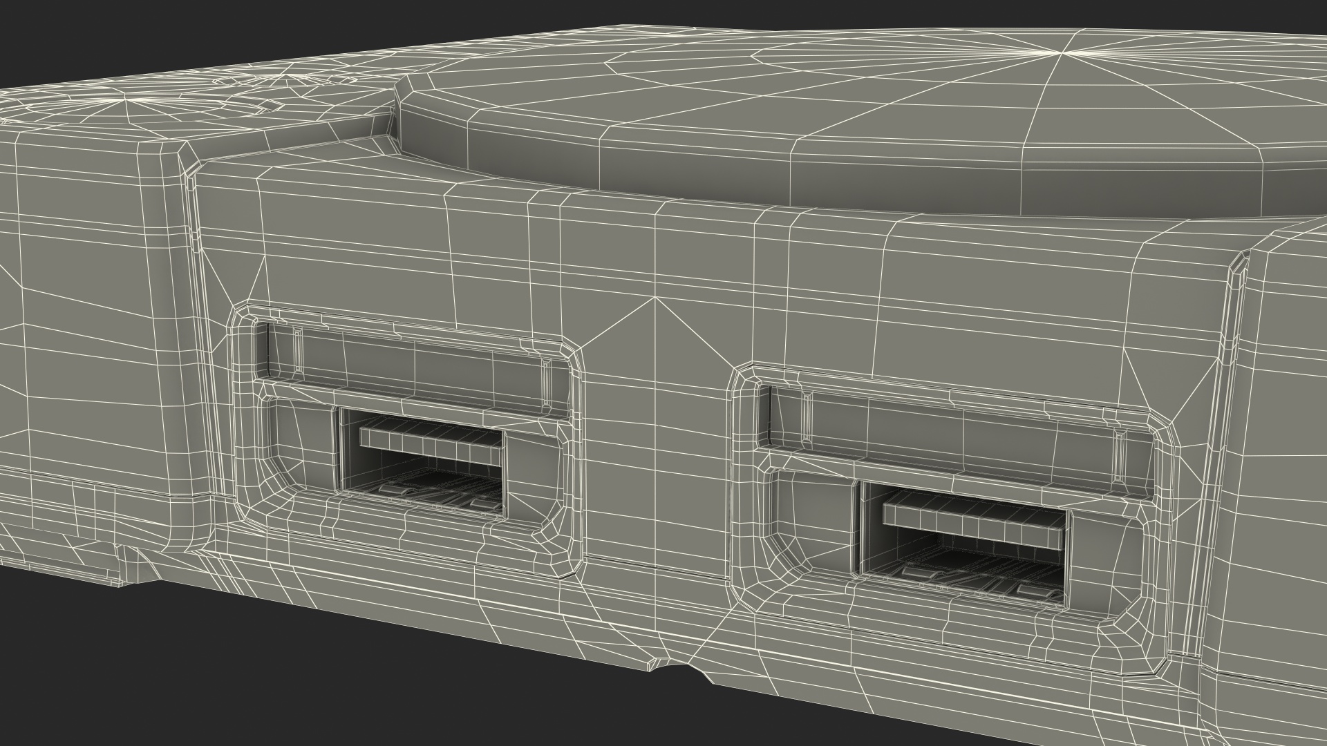 3D Old Gaming Console model