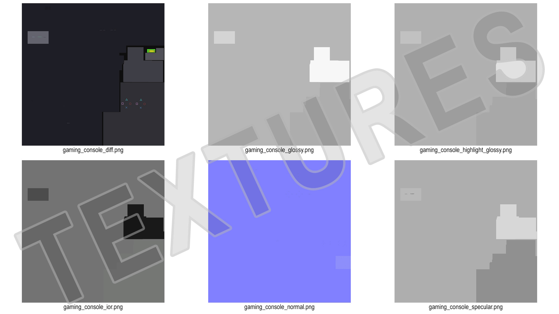 3D Old Gaming Console model