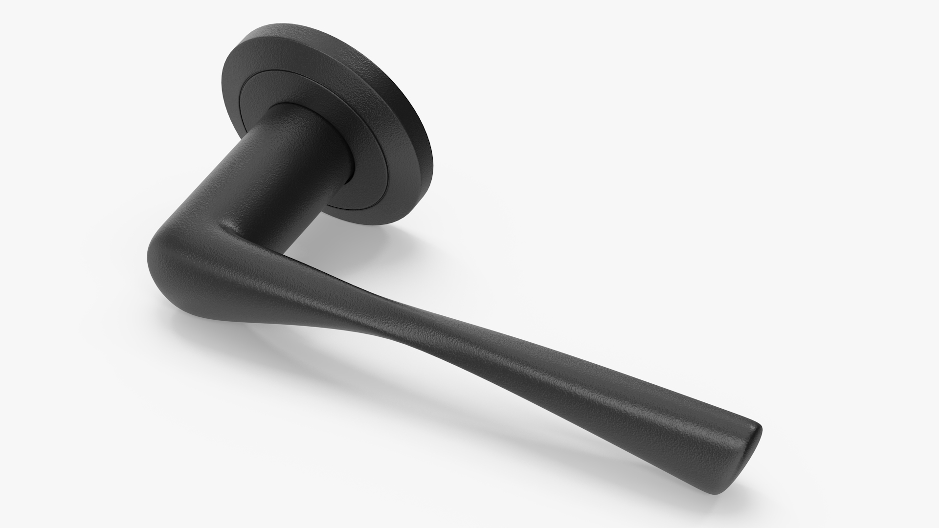 Black Door Handles Separate 3D