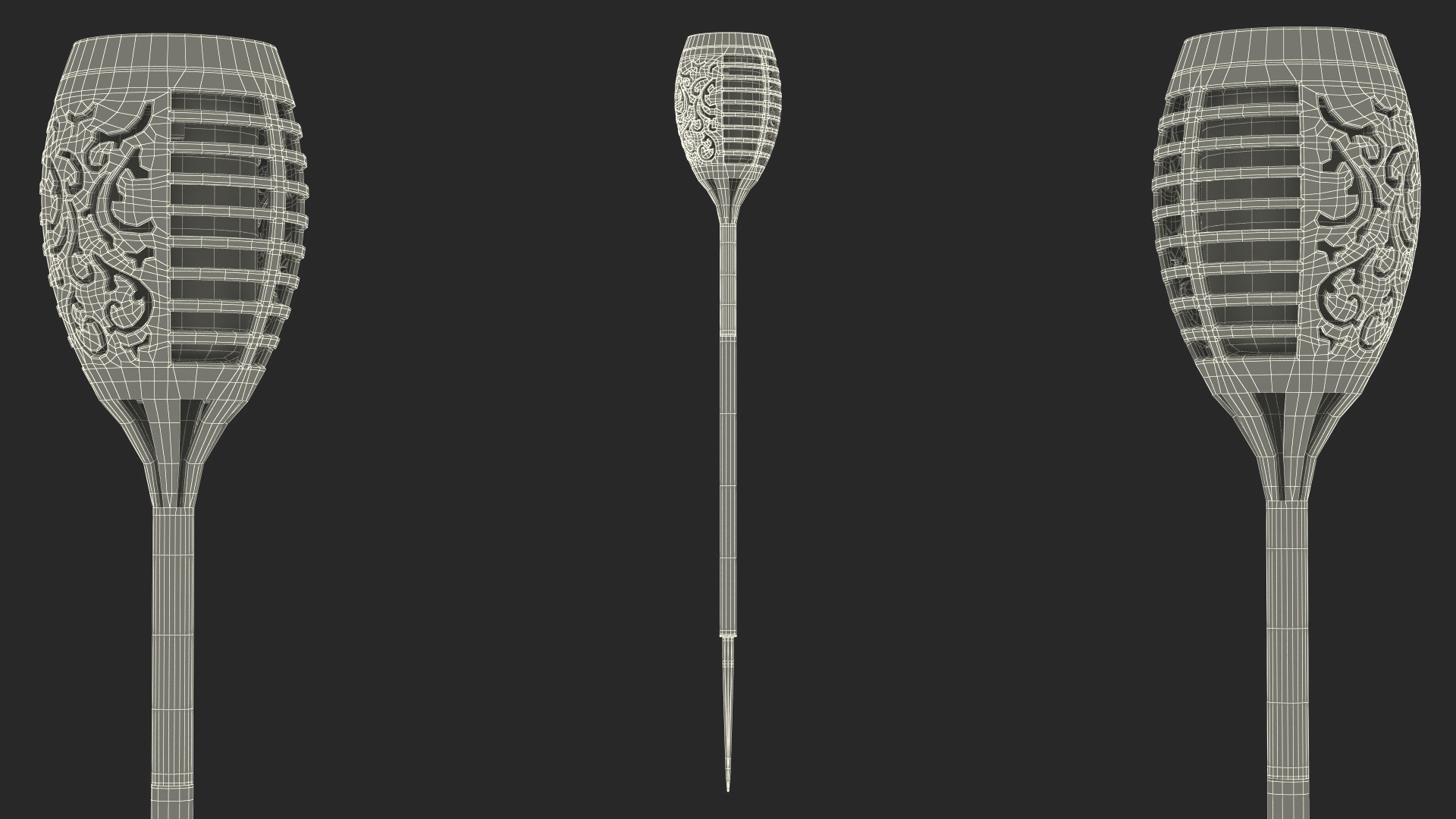 Solar Outdoor Garden Torch Light 3D