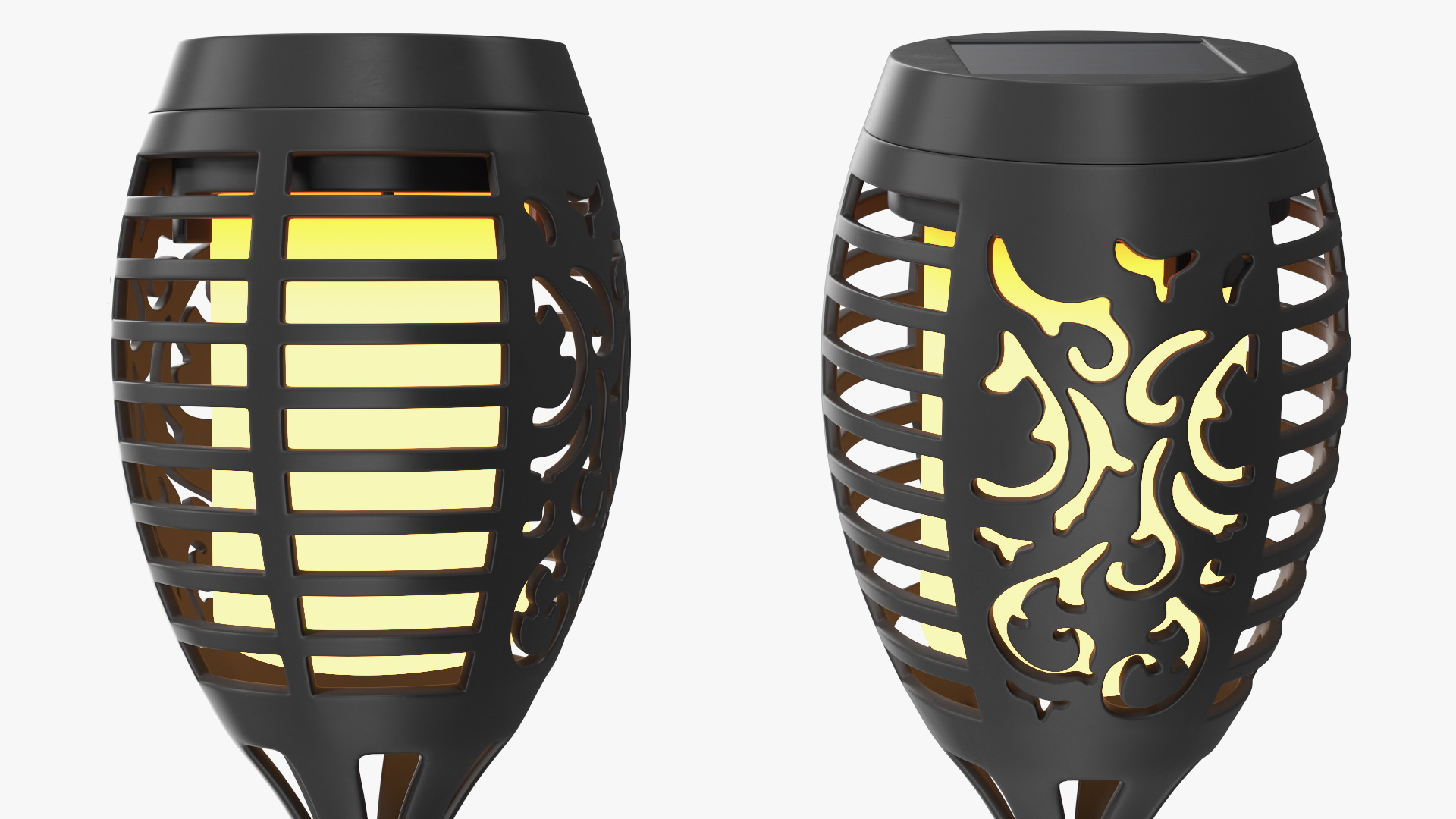 Solar Outdoor Garden Torch Light 3D